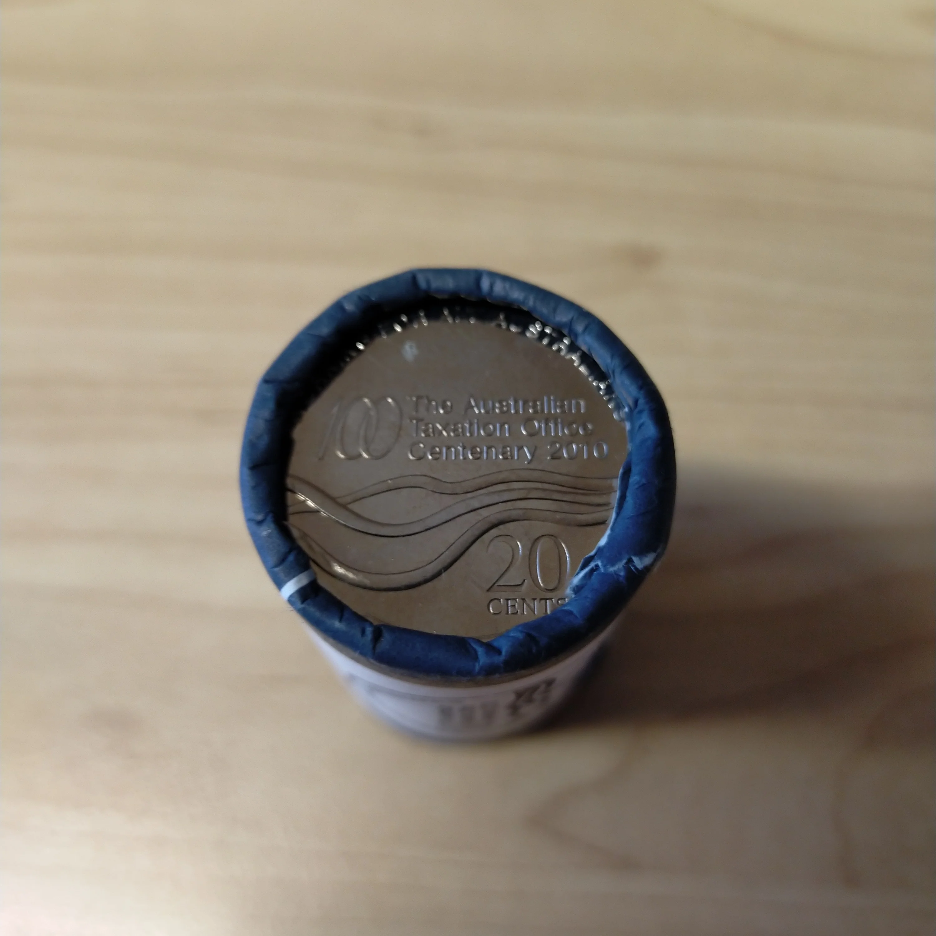 Australia 2010 Royal Australian Mint 20c The Australian Taxation Office Centenary Uncirculated Coin RAM Mint Roll