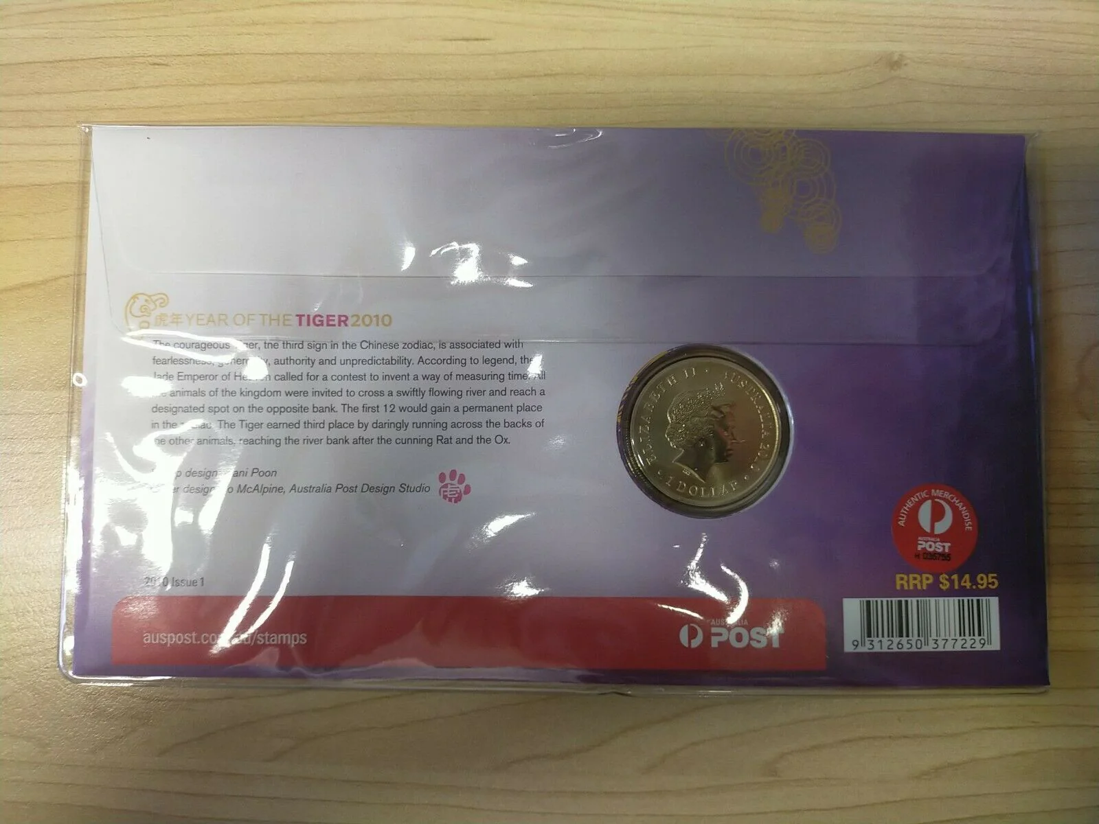 Australia Christmas Island $1 2010 Year of the Tiger PNC First Day Of Issue - Image 2