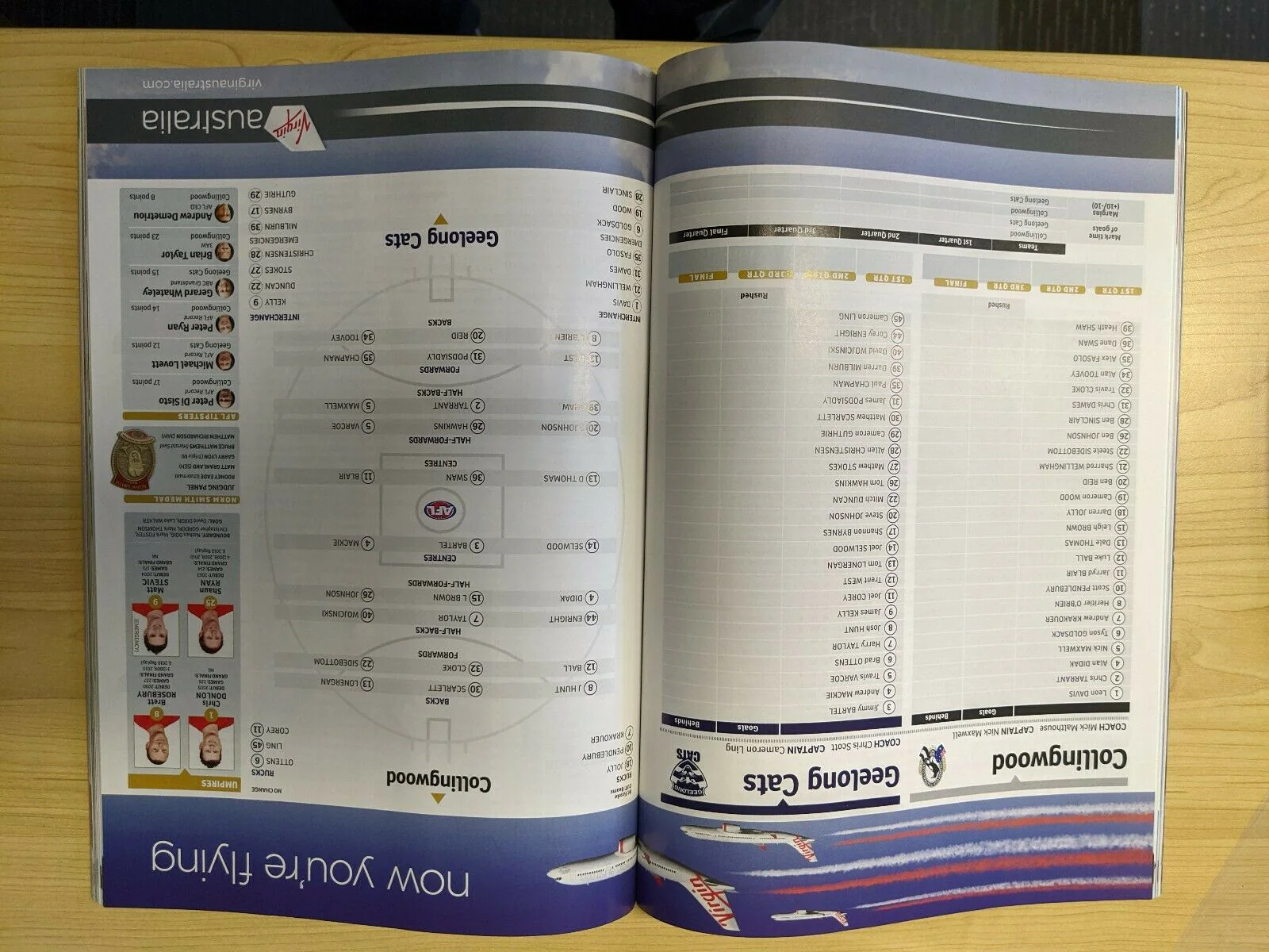 2011 AFL Grand Final Record Menu And Ticket Geelong vs Collingwood - Image 4