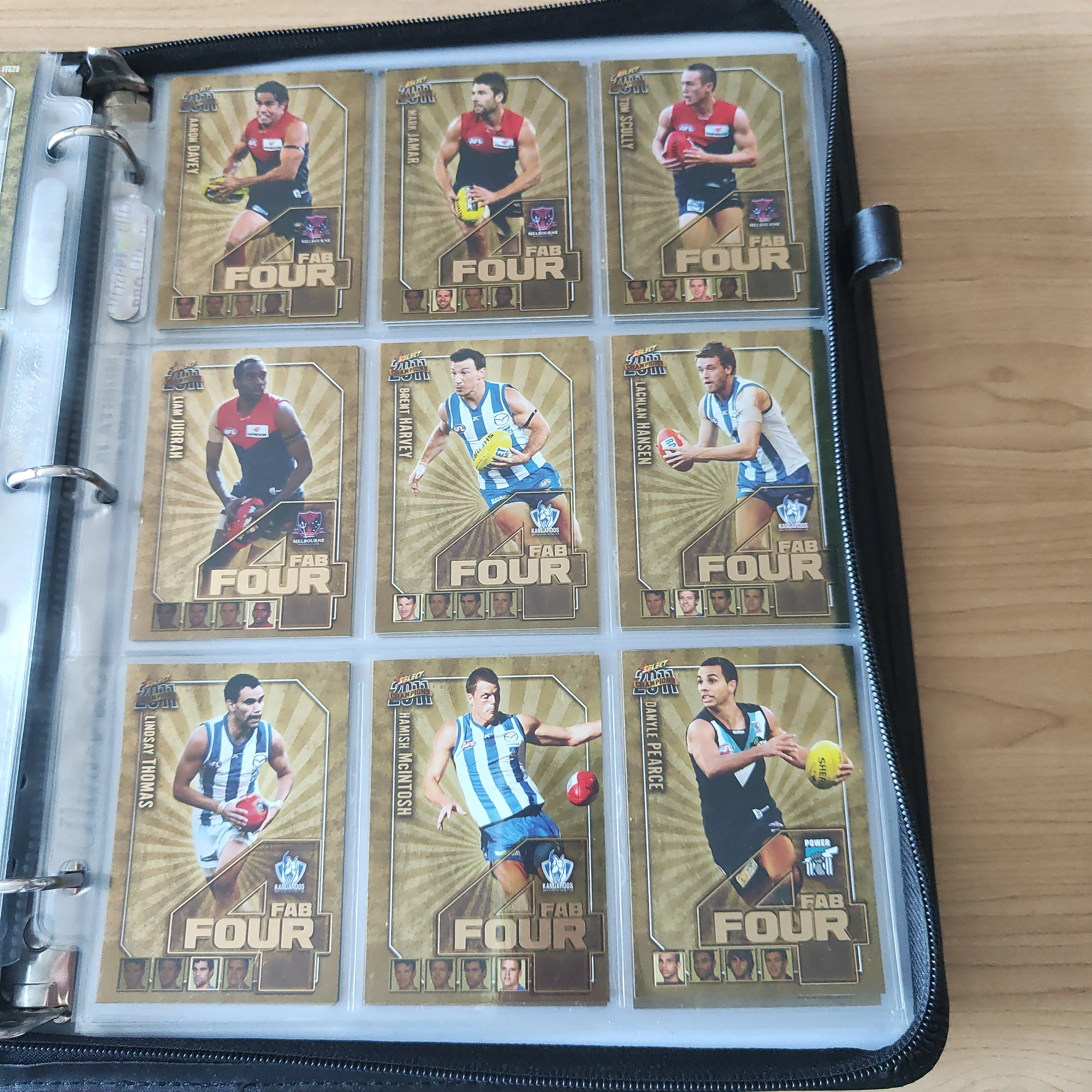 2011 AFL Select Champions Base and Fab Four Set in Album - Image 10