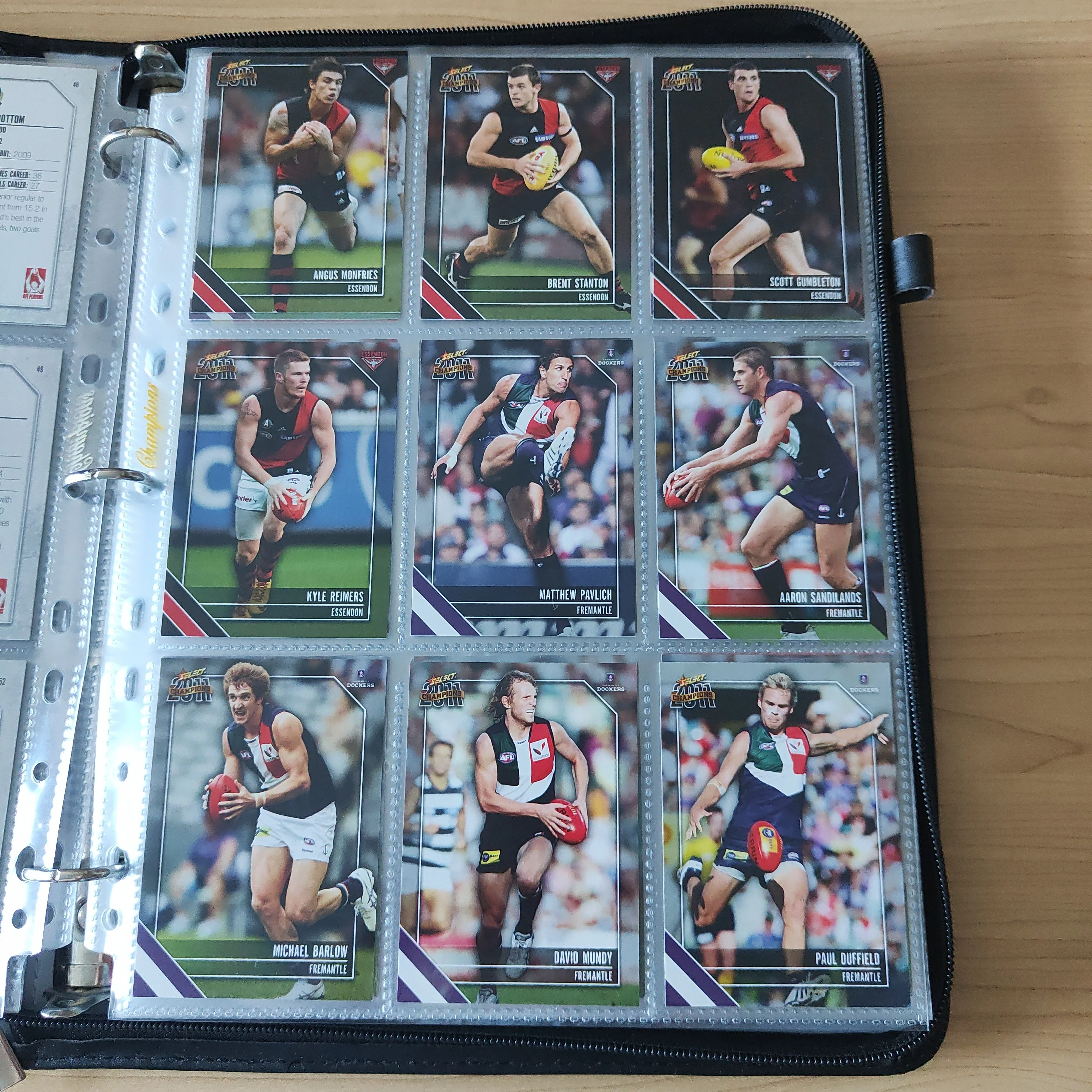 2011 AFL Select Champions Base and Fab Four Set in Album - Image 3