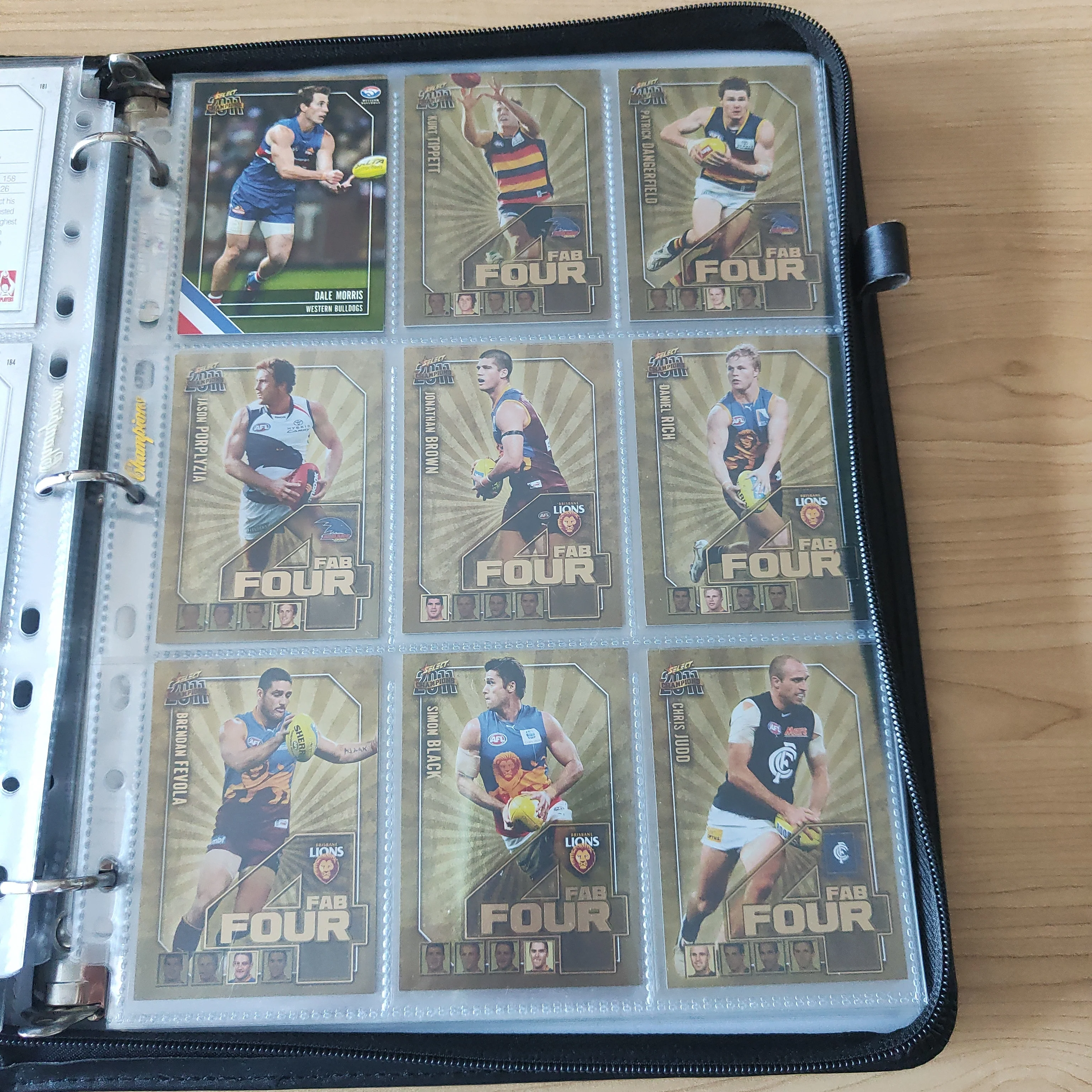 2011 AFL Select Champions Base and Fab Four Set in Album - Image 8