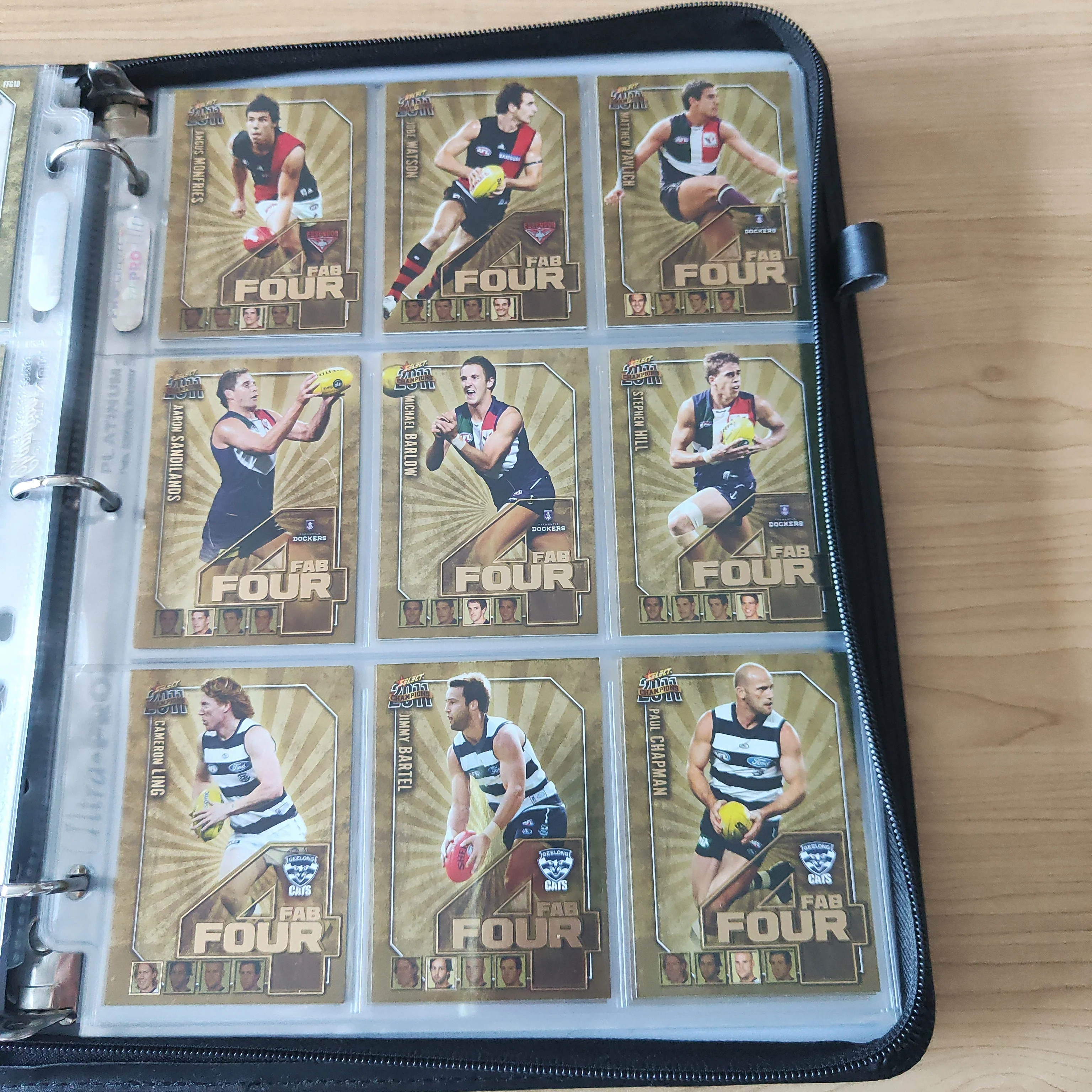 2011 AFL Select Champions Base and Fab Four Set in Album - Image 9