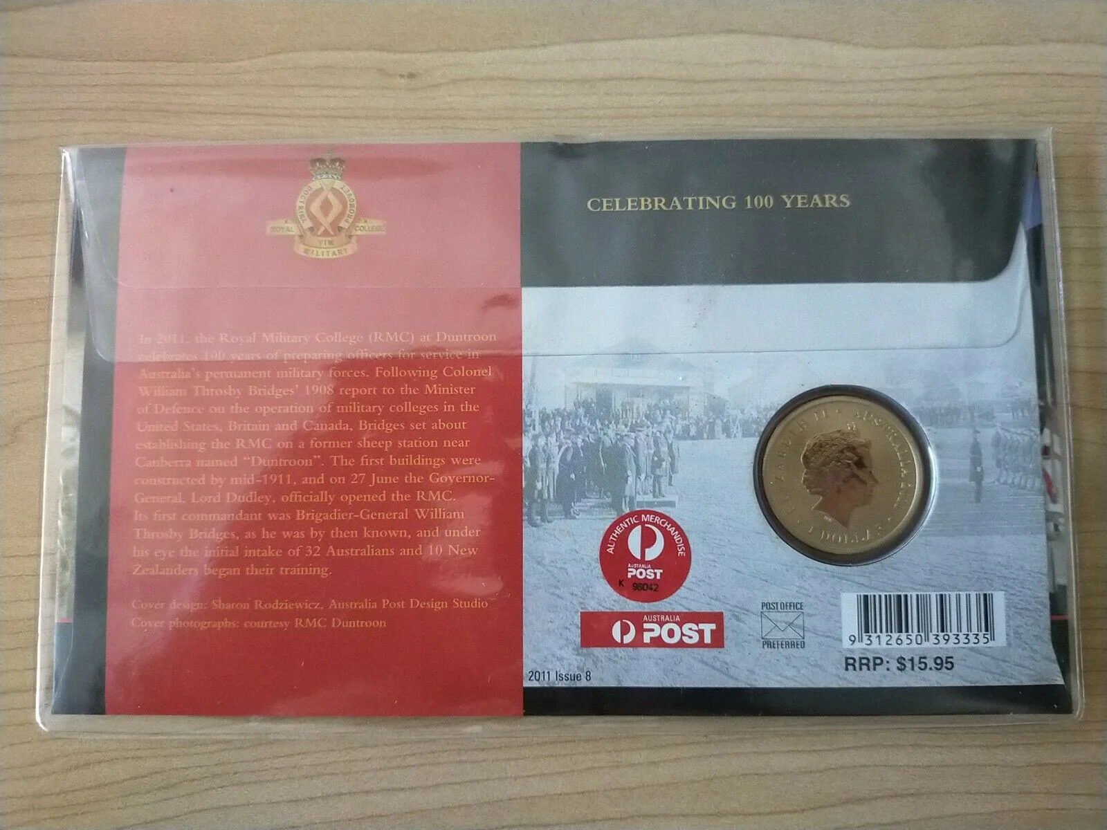2011 Australian $1 Centenary Of RMC DUNTROON 1911 - 2011 PNC First Day Of Issue - Image 2