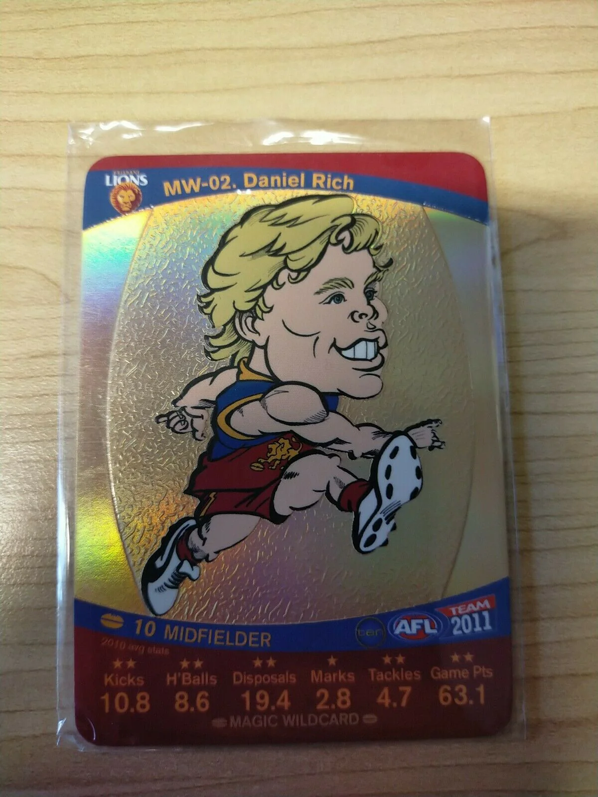2011 Teamcoach Magic Wildcard Printing Error Card Andrew Swallow North Melbourne - Image 3