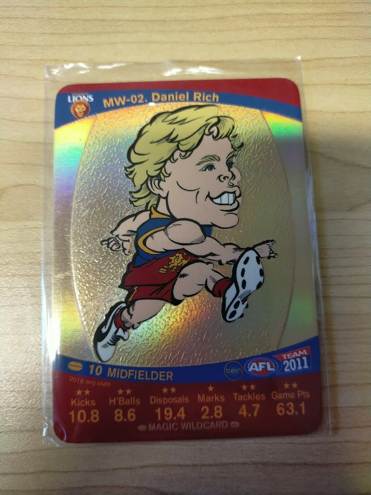 2011 Teamcoach Magic Wildcard Printing Error Card Daniel Hannebery Sydney - Image 3
