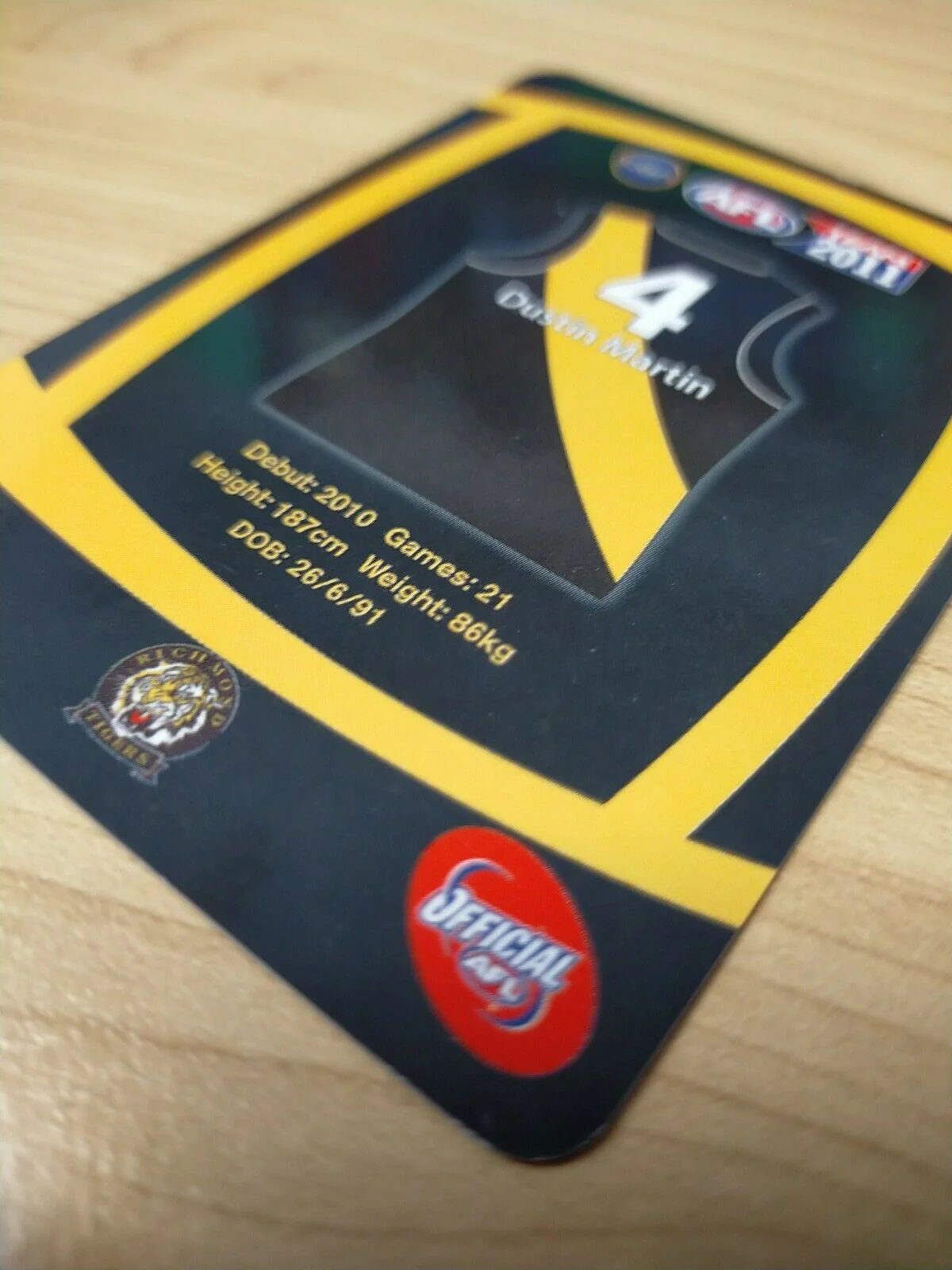 2011 Teamcoach Prize Cards Team Set ERROR CARDS NOT EMBOSSED Richmond - Image 3
