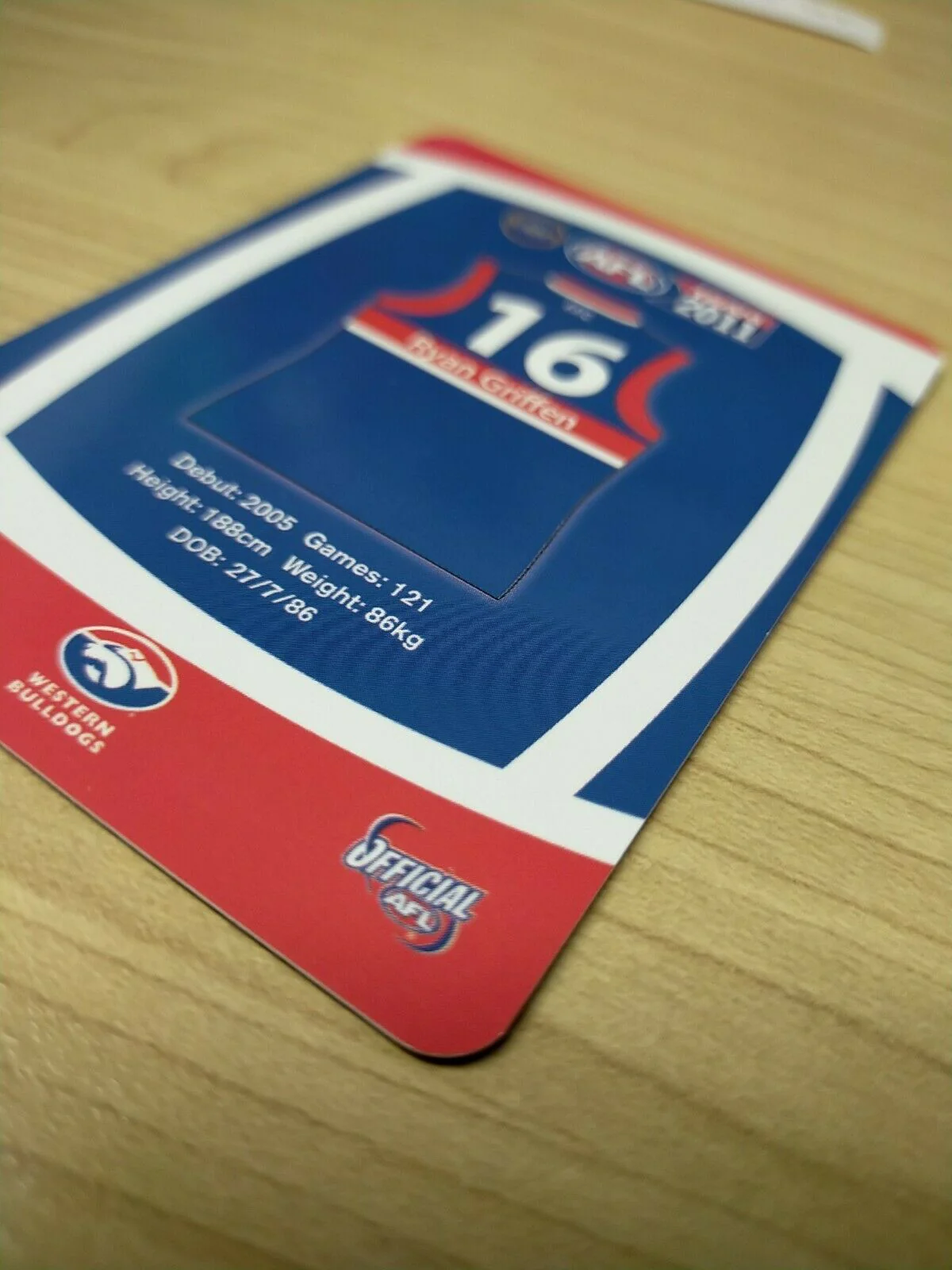 2011 Teamcoach Prize Cards Team Set ERROR CARDS NOT EMBOSSED Western Bulldogs - Image 3