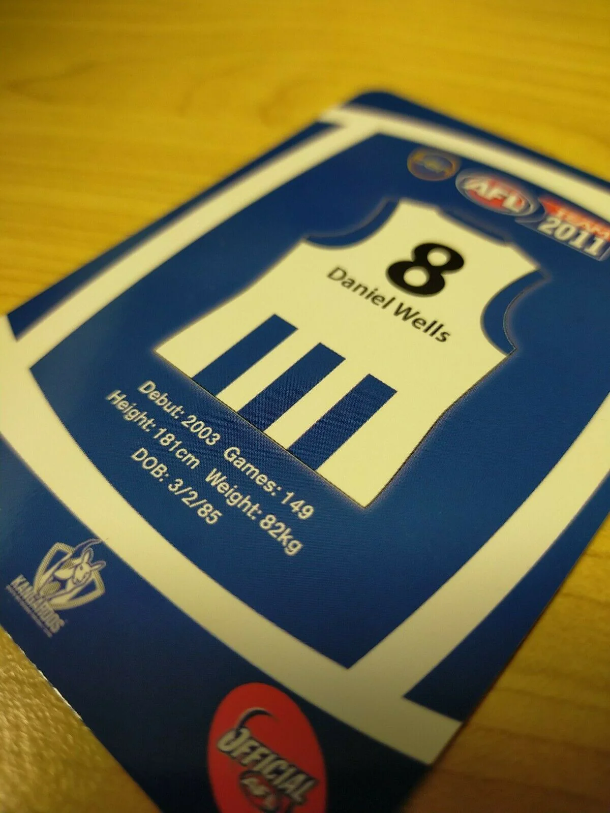 2011 Teamcoach Prize Cards Team Set Sample CARDS NOT EMBOSSED North Melbourne - Image 3