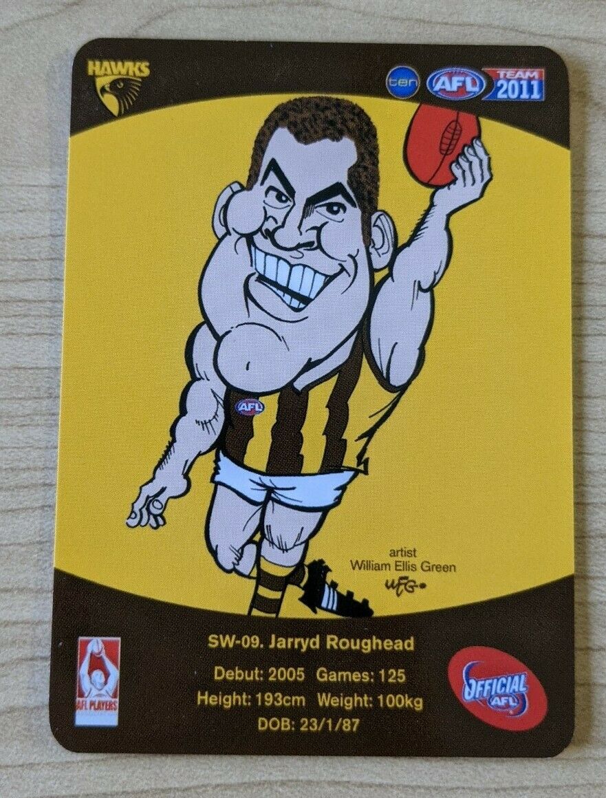 2011 Teamcoach Sample Star Wildcard SW-09 Jarryd Roughead Hawthorn Hawks - Image 2