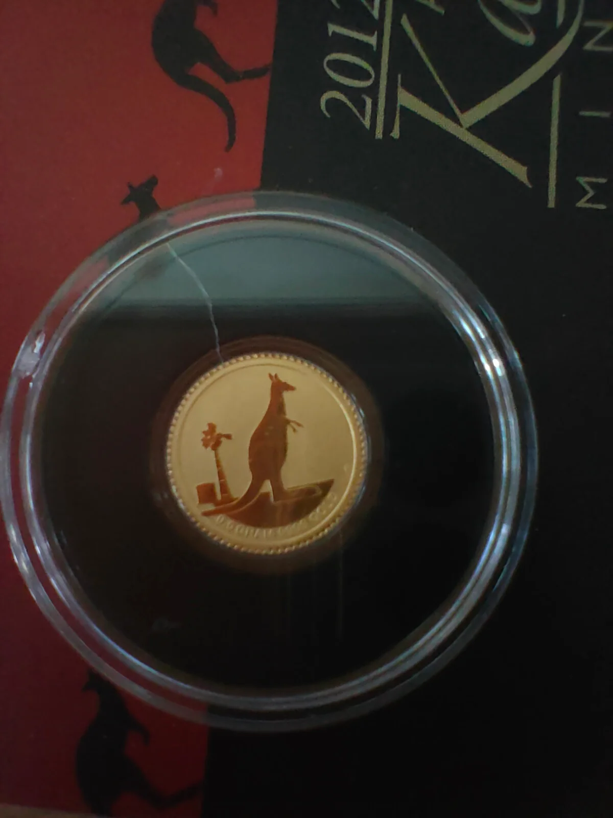Australia 2012 Perth Mint $2 Australian Kangaroo Series .5 gram  .9999 Gold Coin - Image 3