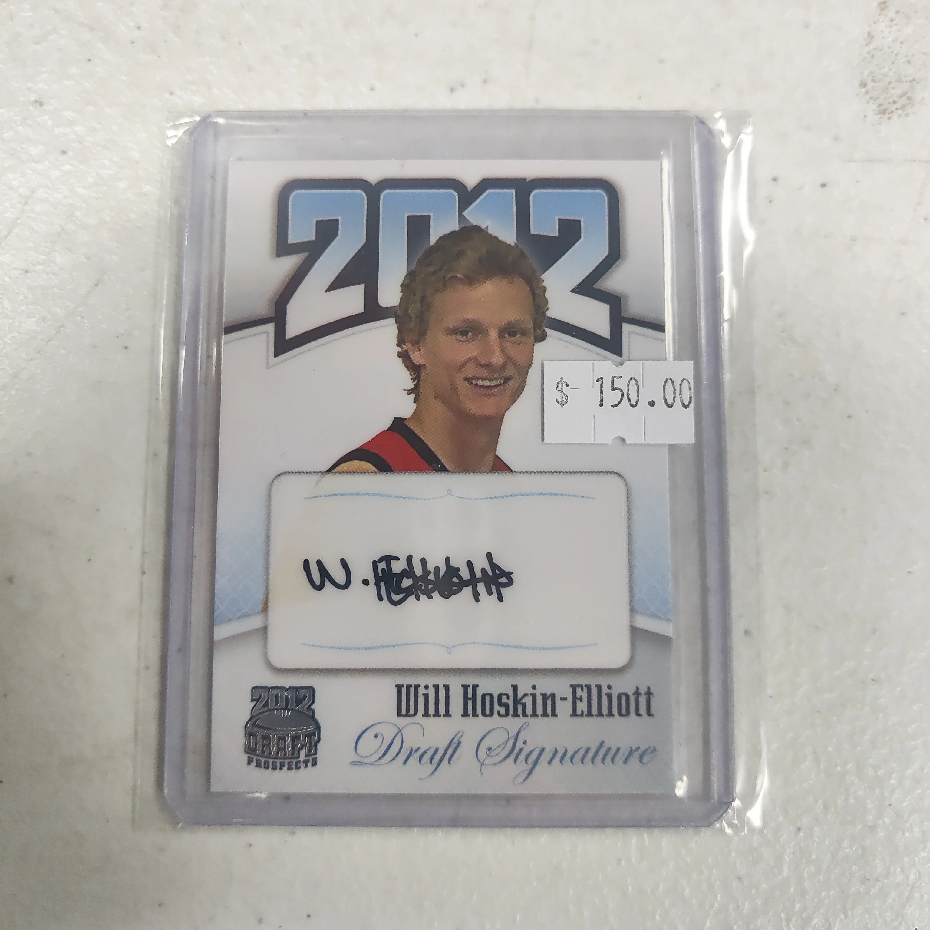 2012 AFL Footy Cards Draft Prospect Draft Pick Signature Will Hoskin-Elliott Collingwood  31/50
