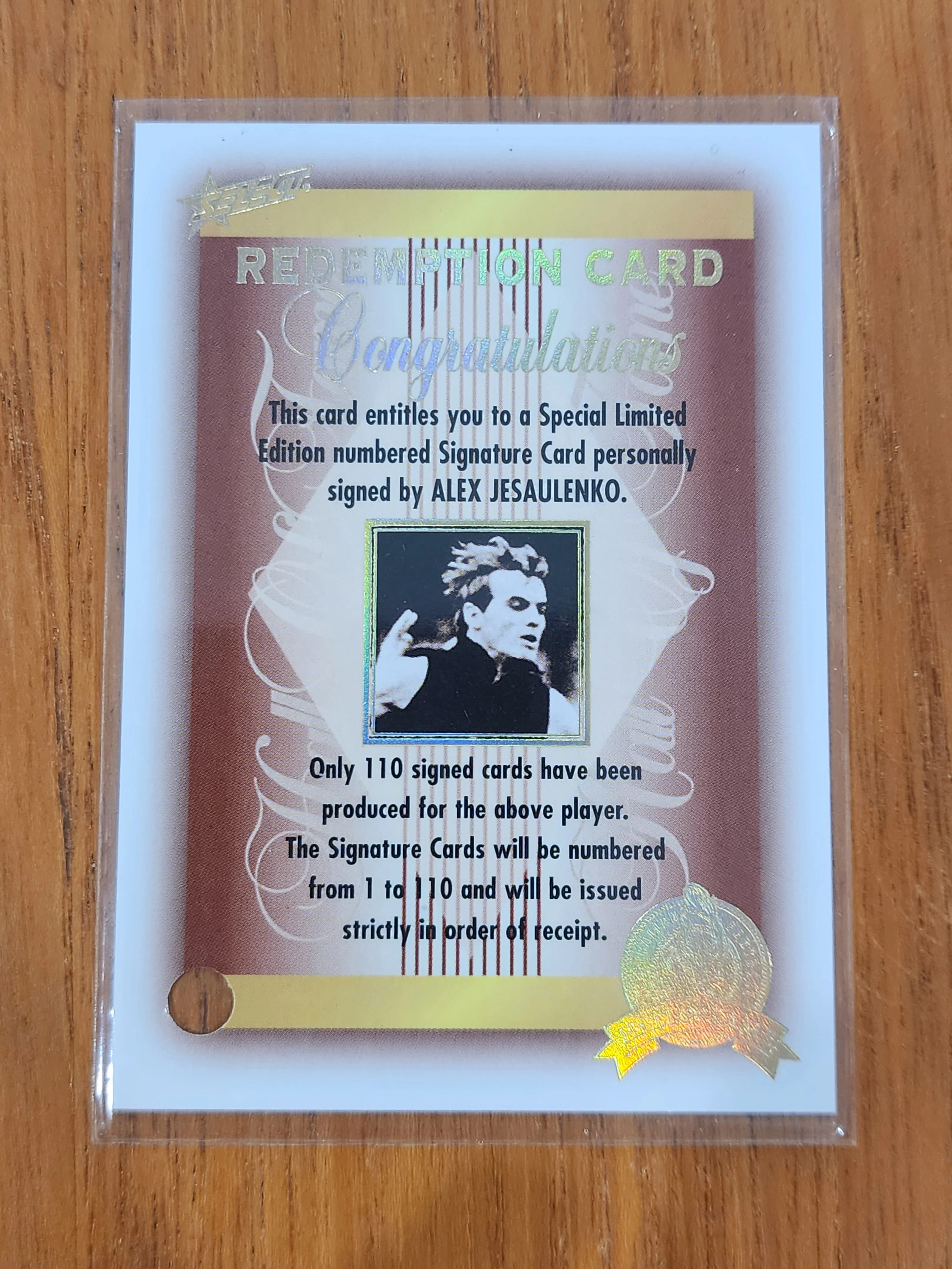 2012 AFL Select Hall Of Fame Legend Signature Card Alex Jesaulenko Carlton 16/110 LGS14 - Image 3