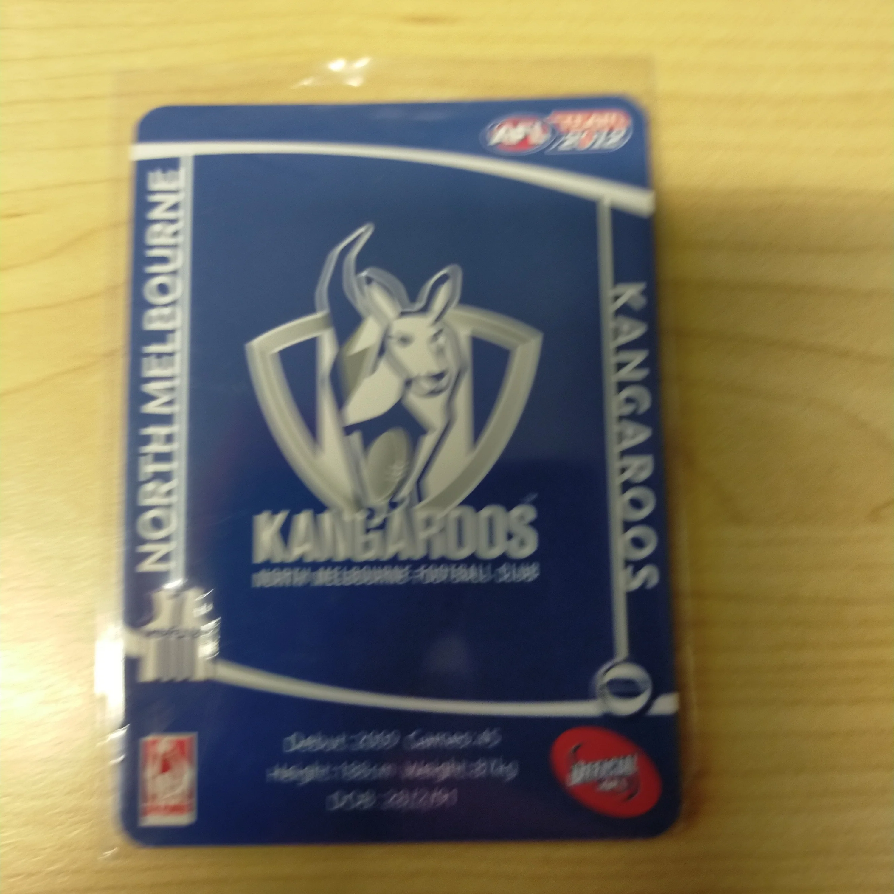 2012 AFL Teamcoach Prize Card Jack Ziebell North Melbourne - Image 2