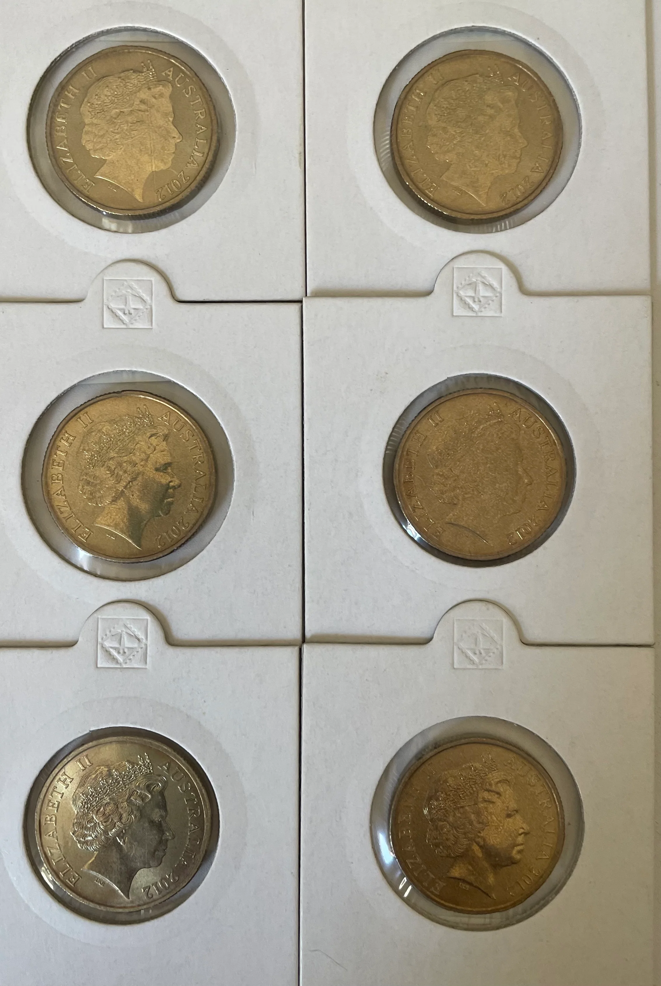 2012 Royal Australian Mint $1 Animals of the Zoo series Set of 6 Coins - Image 2