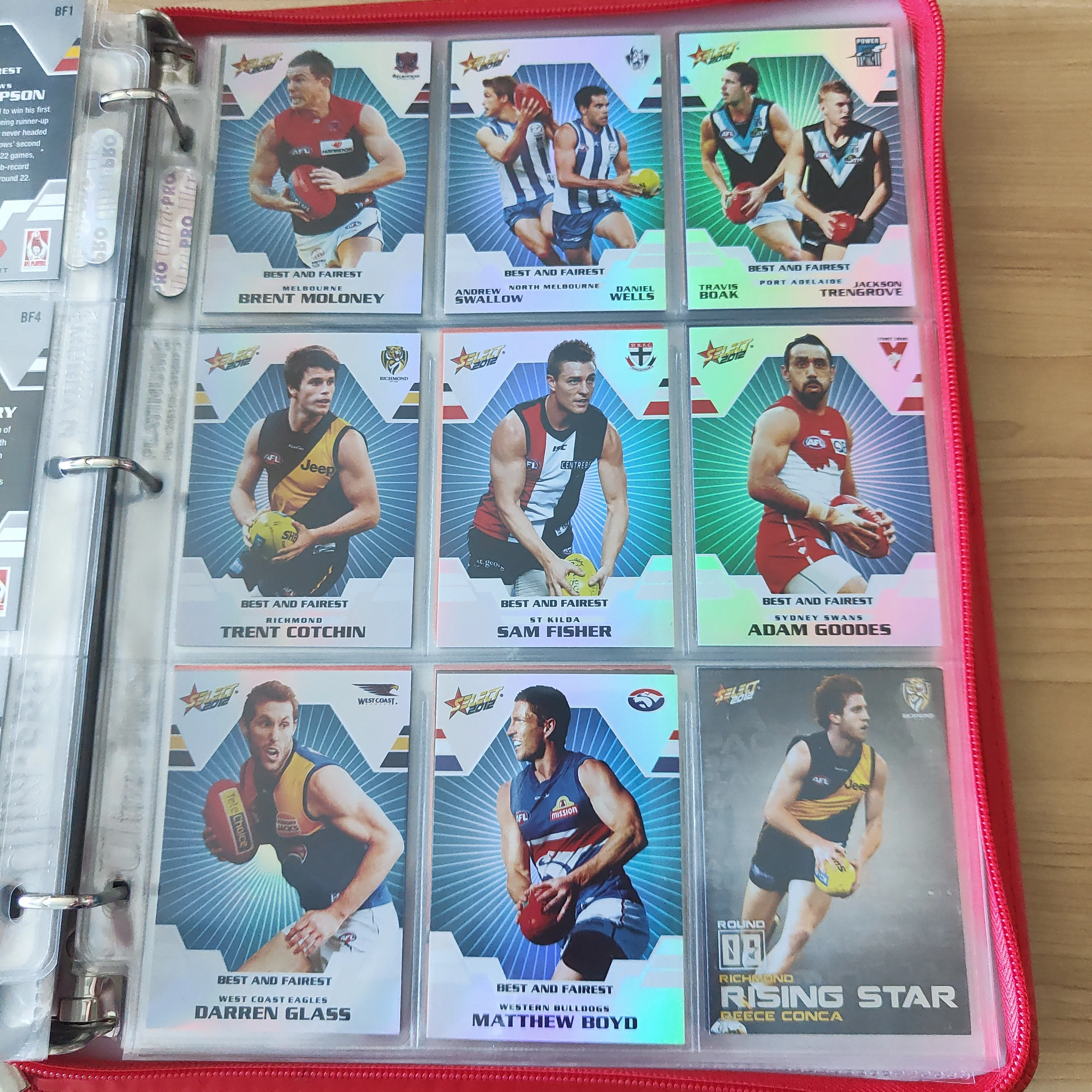 2012 Select Best and Fairest Complete Set of 17 Cards - Image 2