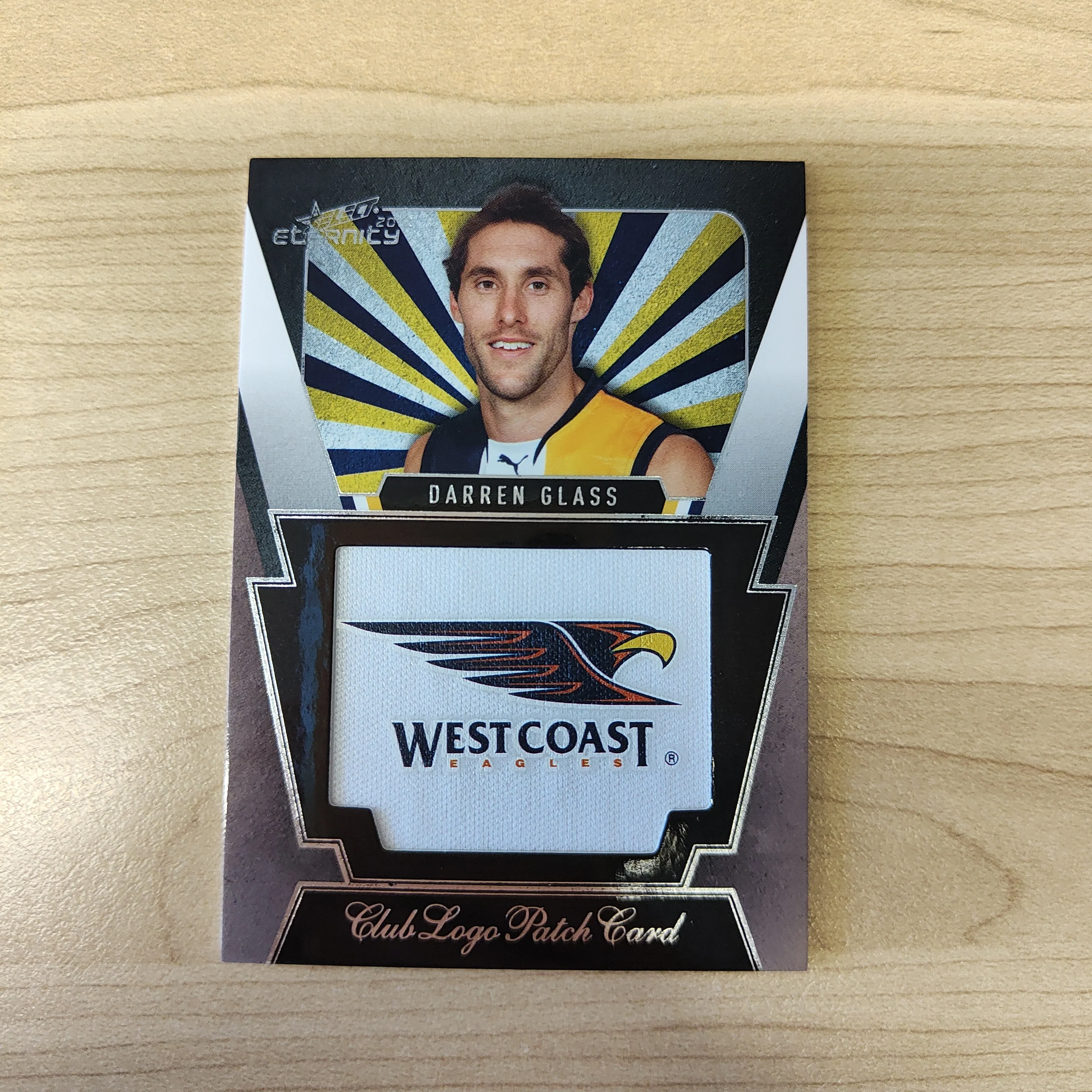 2012 Select Eternity Club Logo Patch Card Darren Glass West Coast No.219