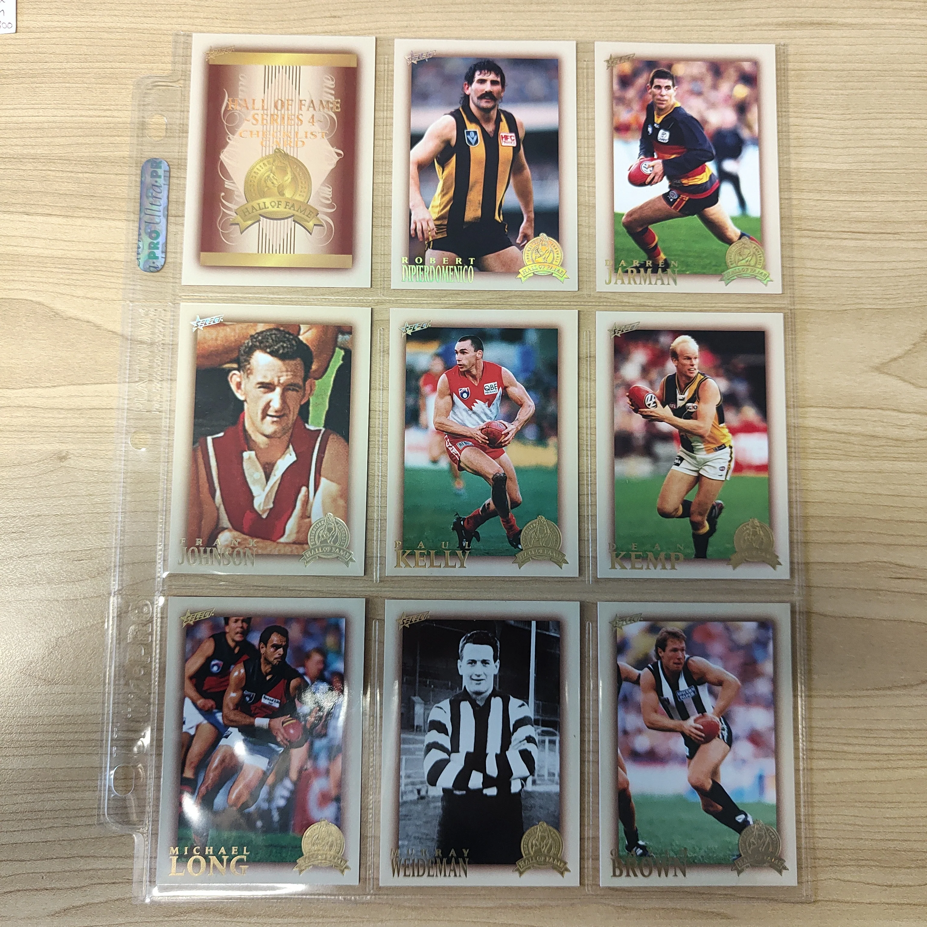 2012 AFL Select Hall of Fame Series 4 Limited Edition Set of 33 Cards