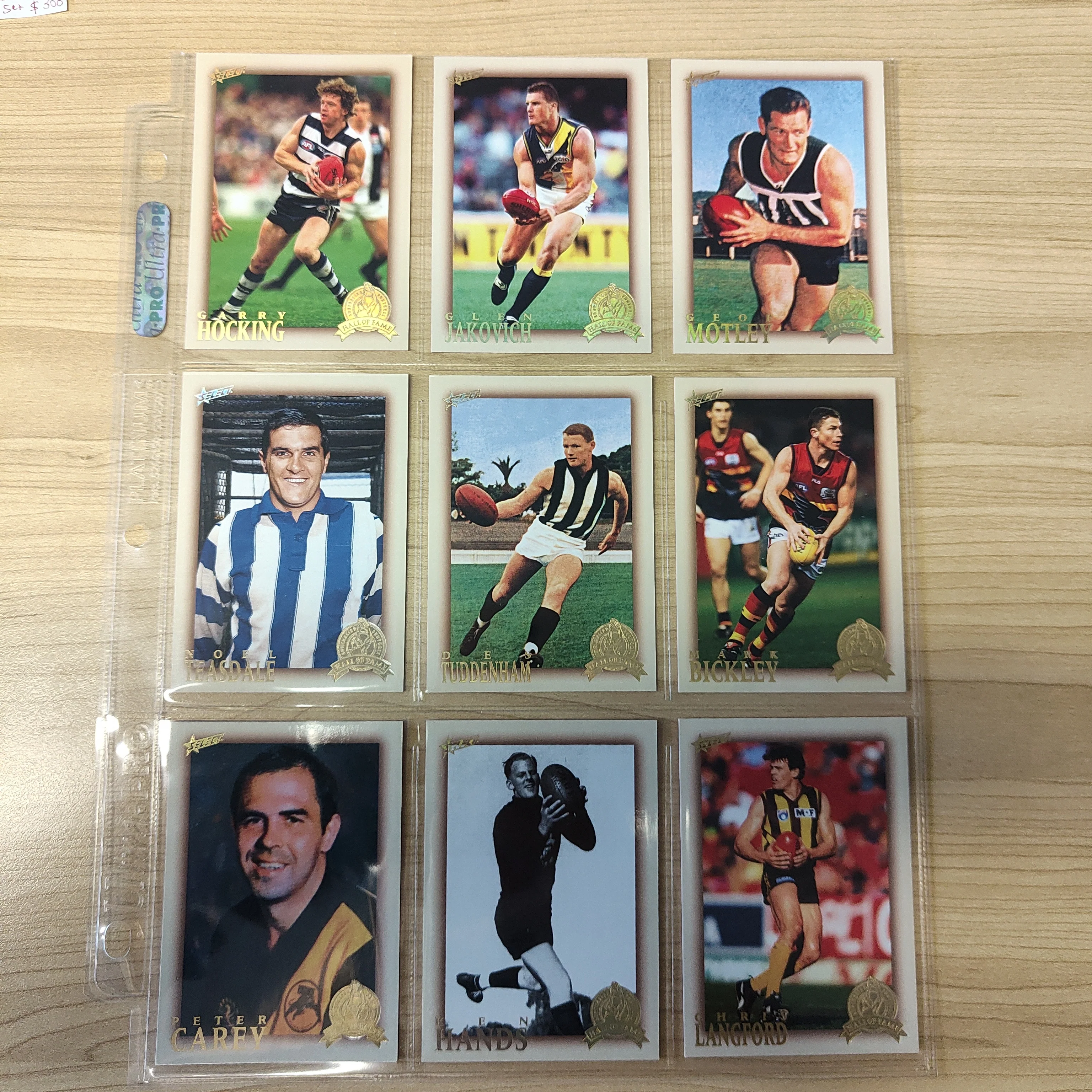 2012 AFL Select Hall of Fame Series 4 Limited Edition Set of 33 Cards - Image 3