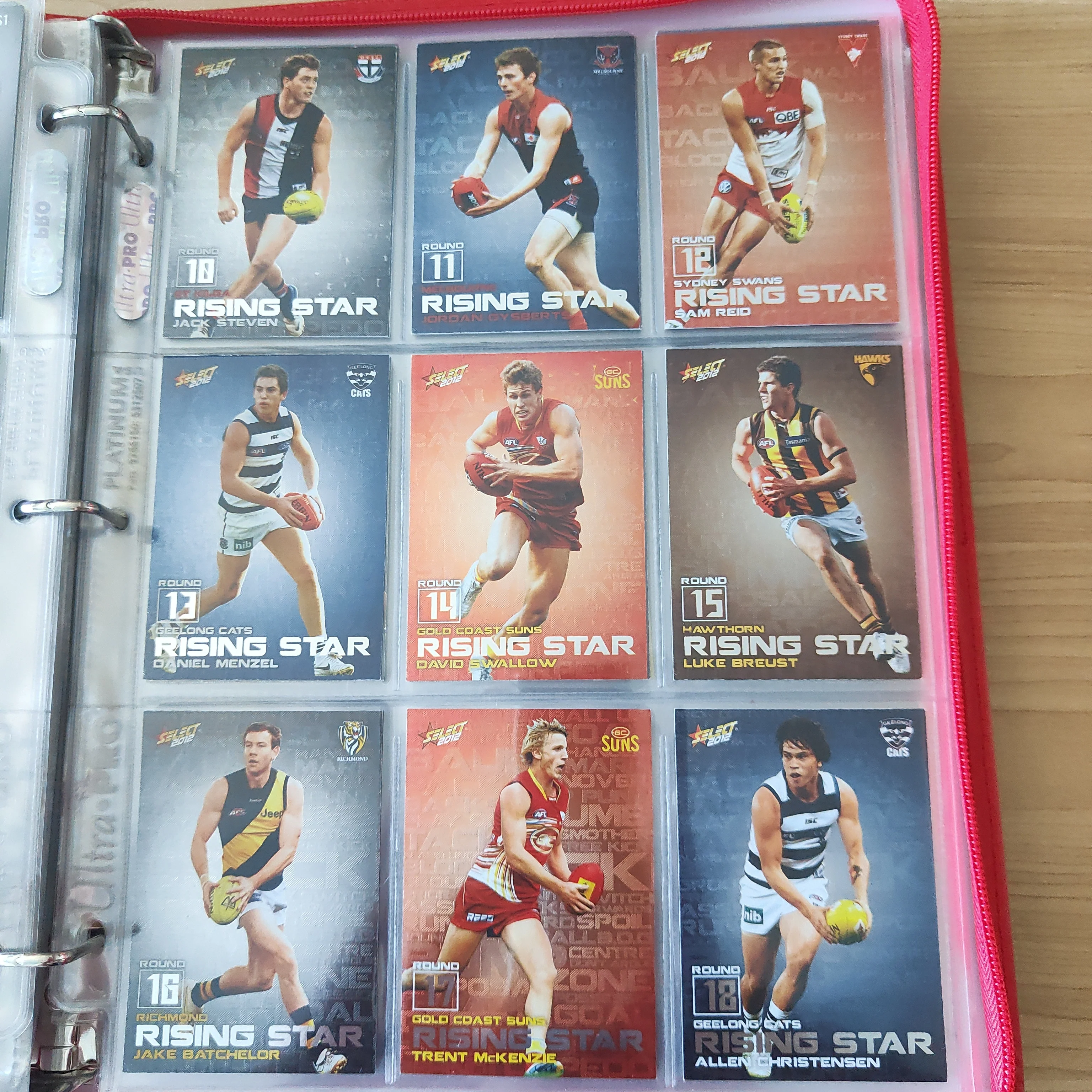 2012 AFL Select Rising Star Complete Set of 24 Cards - Image 2