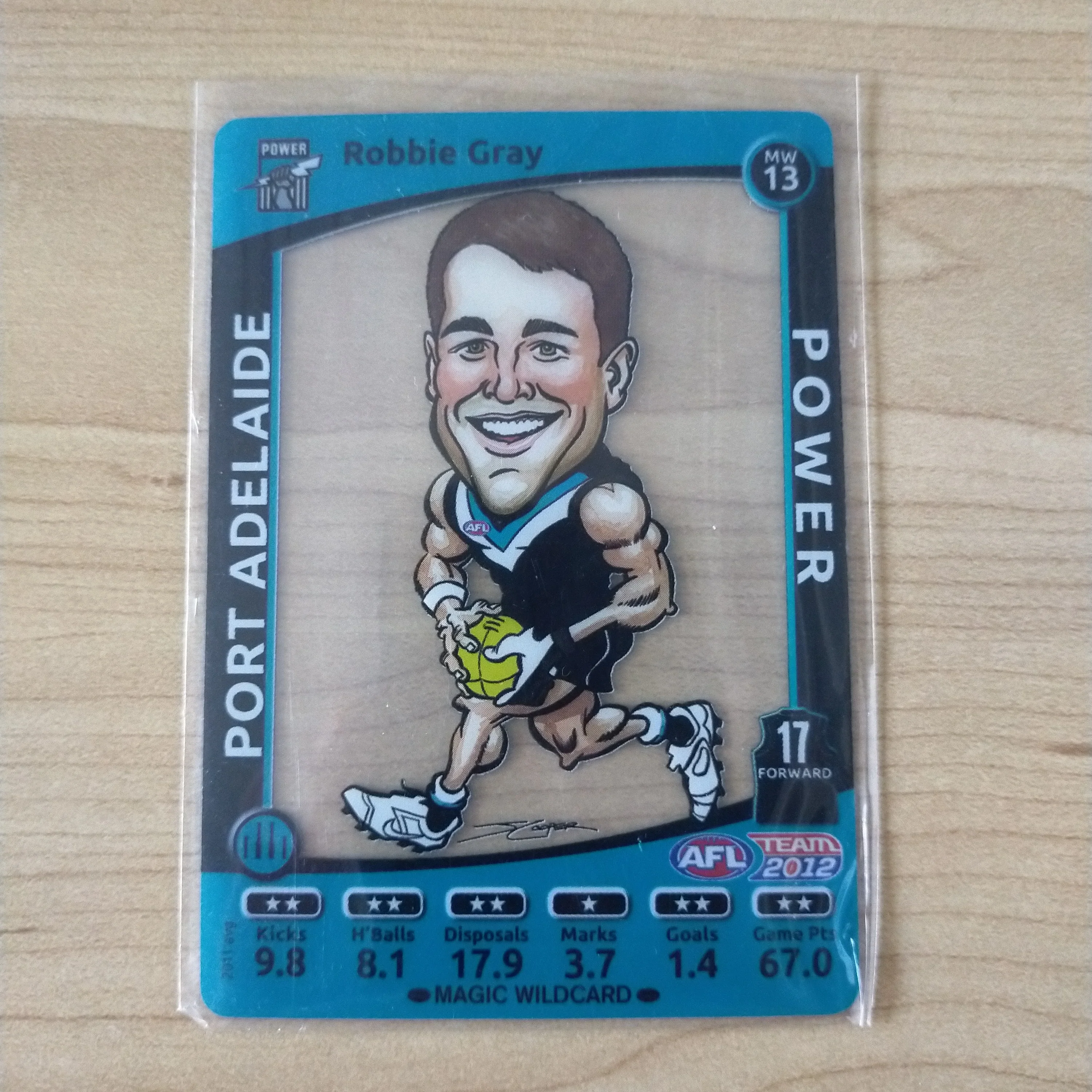 2012 Teamcoach Magic Wildcard Robbie Gray Port Adelaide MW-13