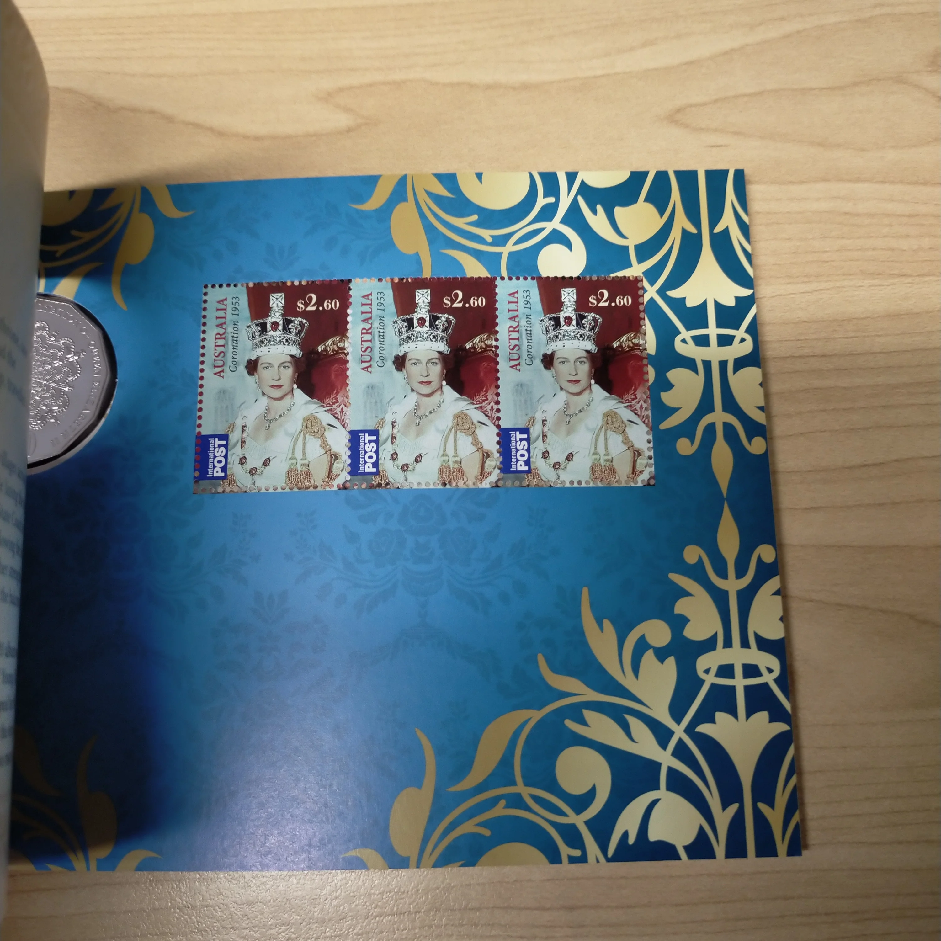 2013 Australia Post Royal Jubilees 50c Coin and Stamps Set - Image 2