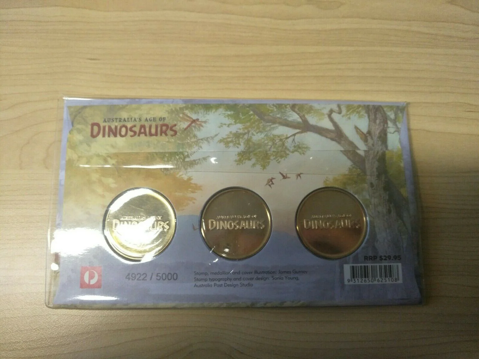 2013 Australian Age of Dinosaurs 3 Medallion Set Limited Edition No. 4922/5000 - Image 2
