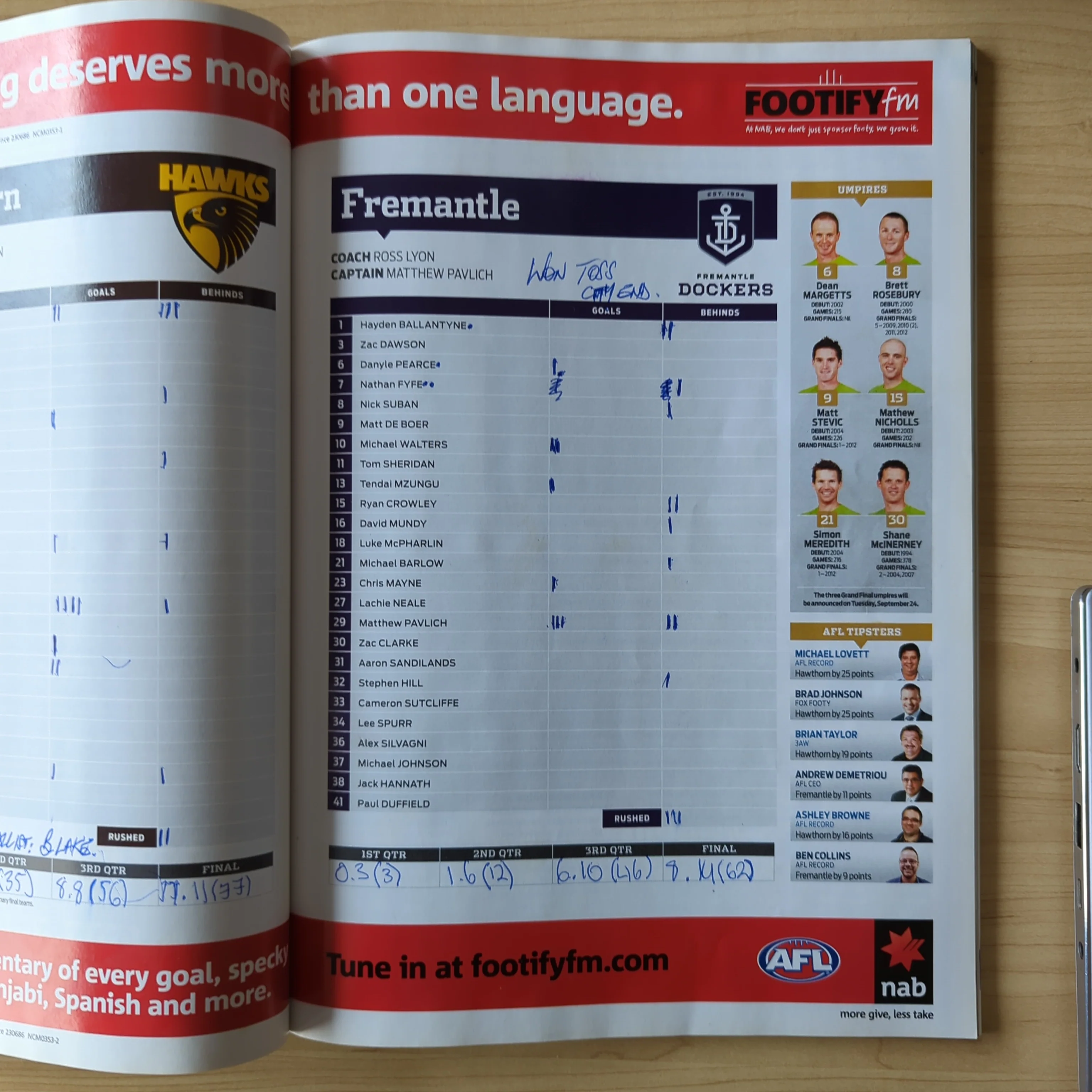2013 Grand Final AFL Football Record Hawthorn v Fremantle - Image 3