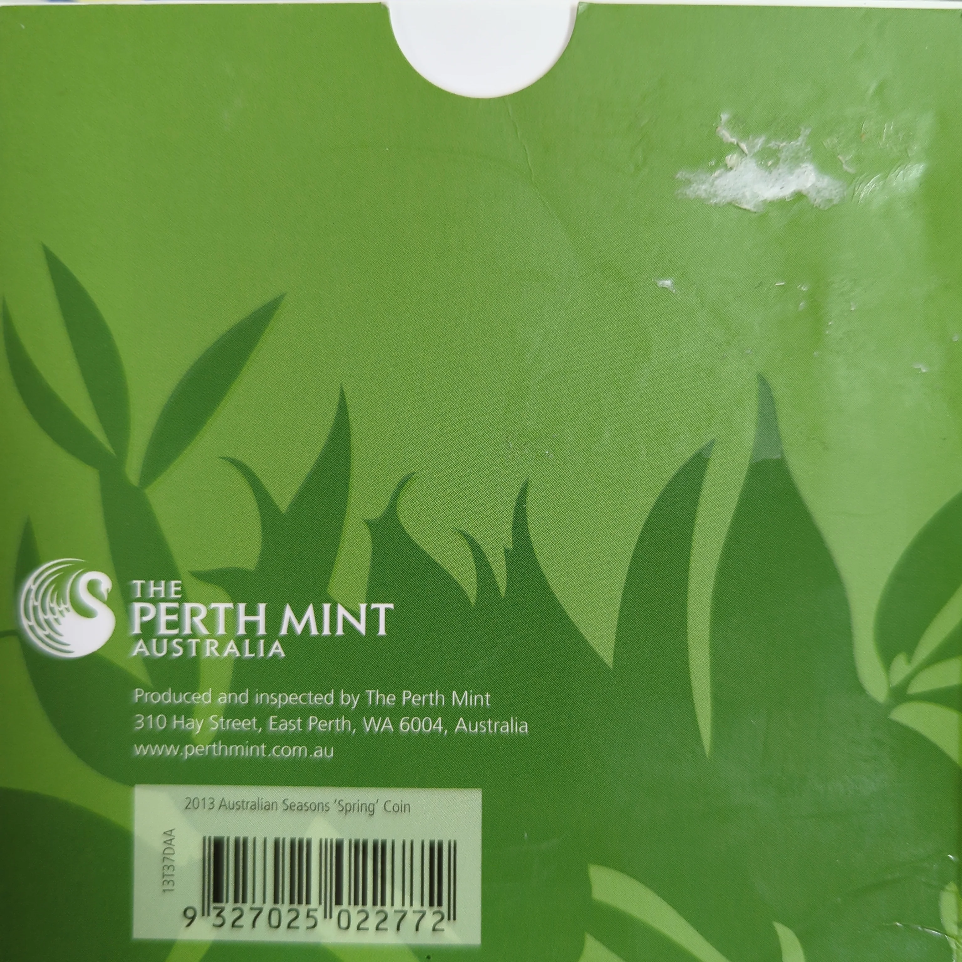 Australia 2013 Perth Mint $1 Set of 4 Seasons Square 1oz .999 Silver Proof Coin - Image 6