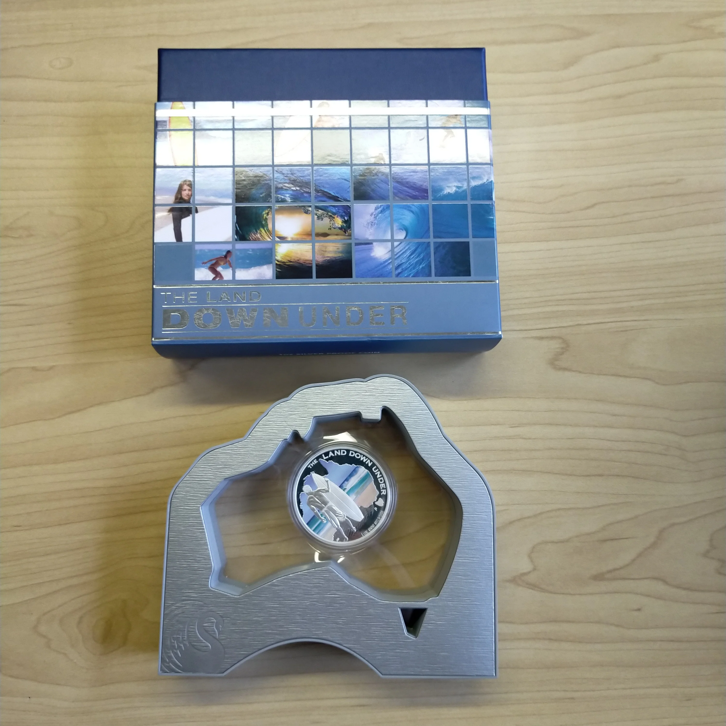 Australia 2013 Perth Mint $1 The Land Down Under 1oz .999 Proof Silver Coin