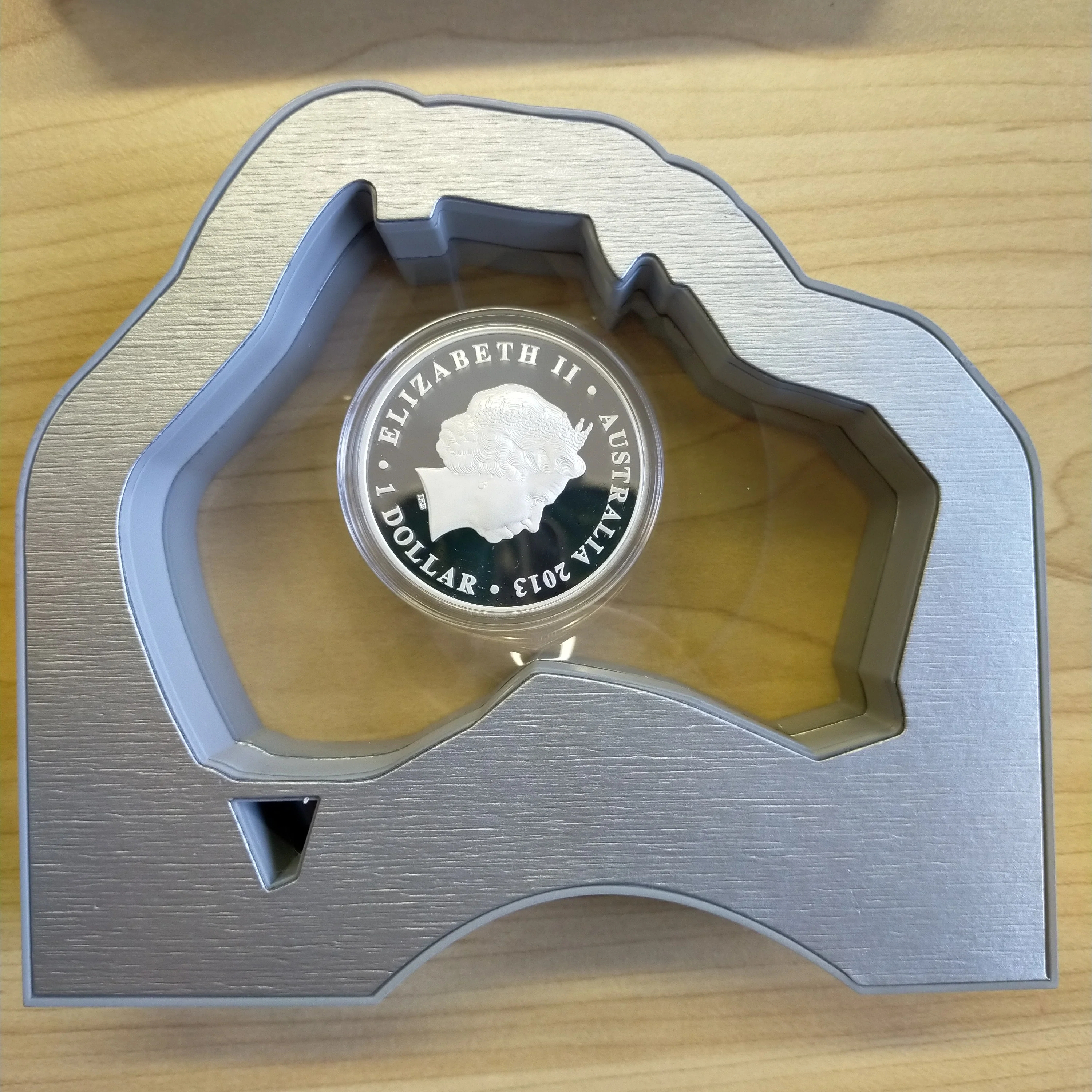 Australia 2013 Perth Mint $1 The Land Down Under 1oz .999 Proof Silver Coin - Image 3
