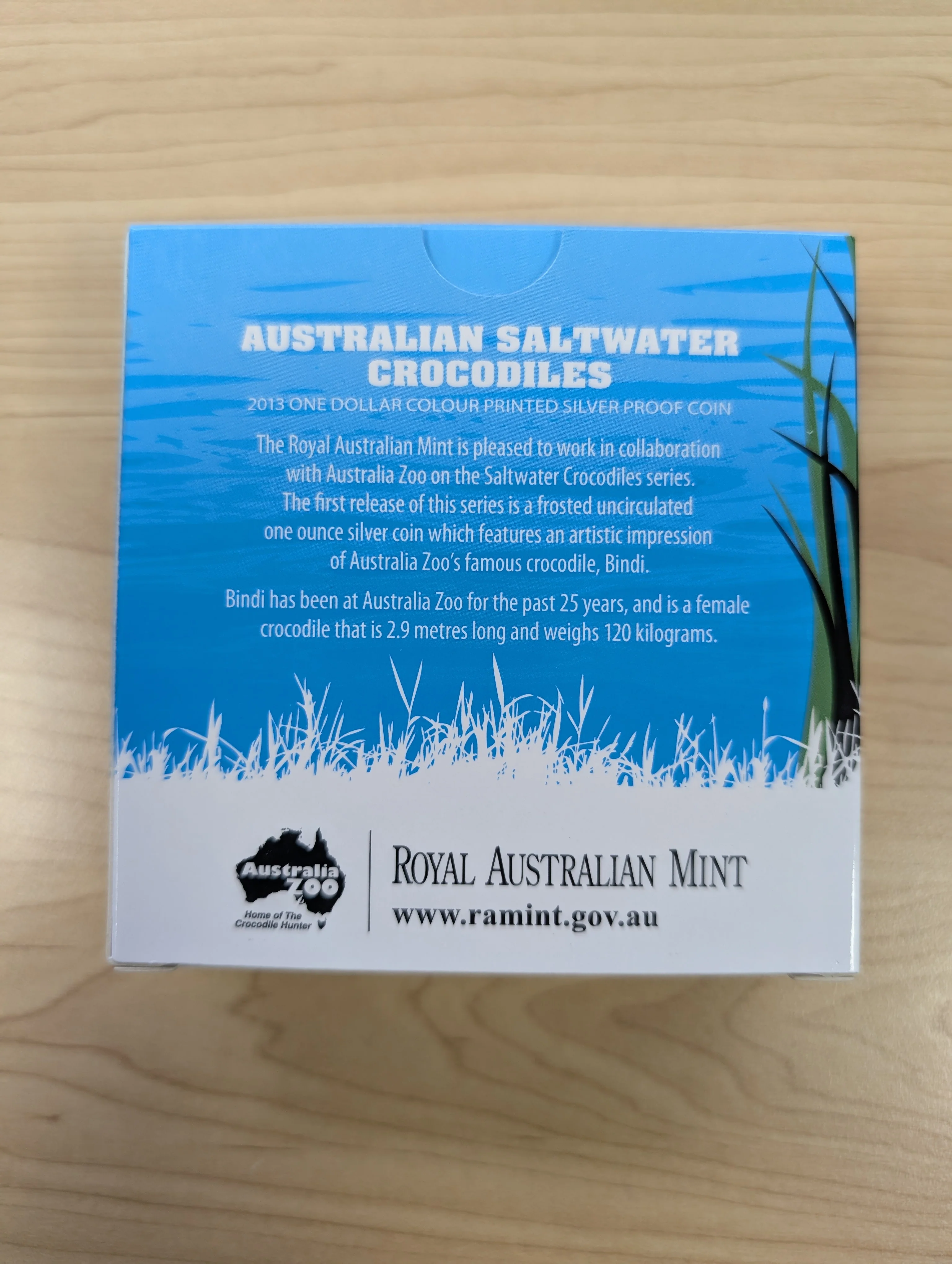 Australia 2013 $1 Australian Saltwater Crocodile - Bindi Silver Proof Coin - Image 2
