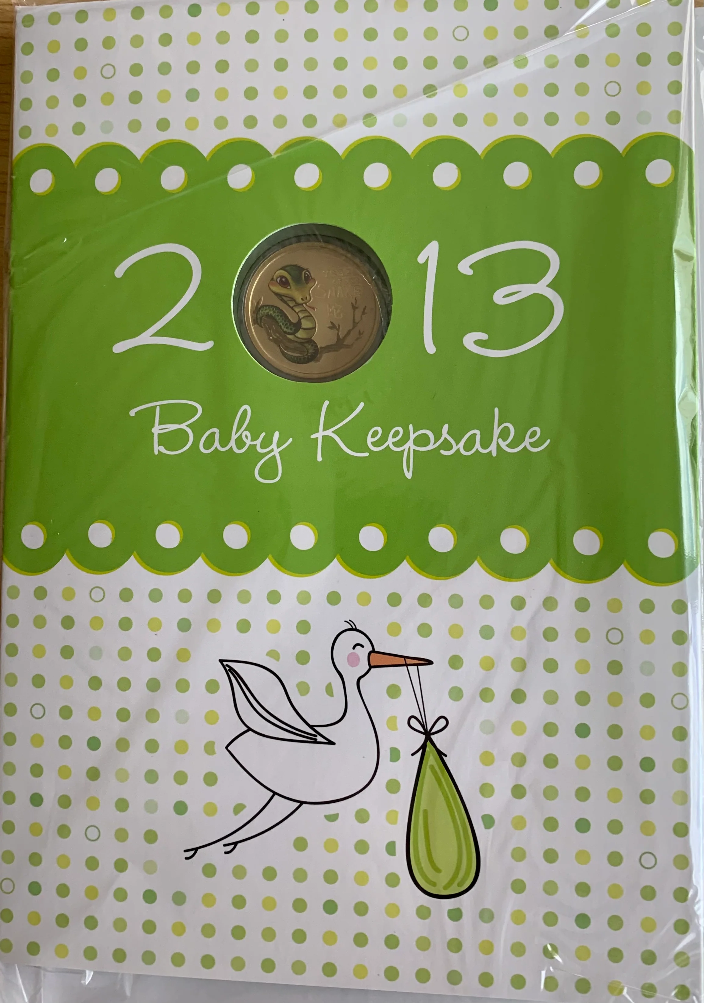 Australia 2013 $1 Welcome Baby Australian Year of the Snake Coin