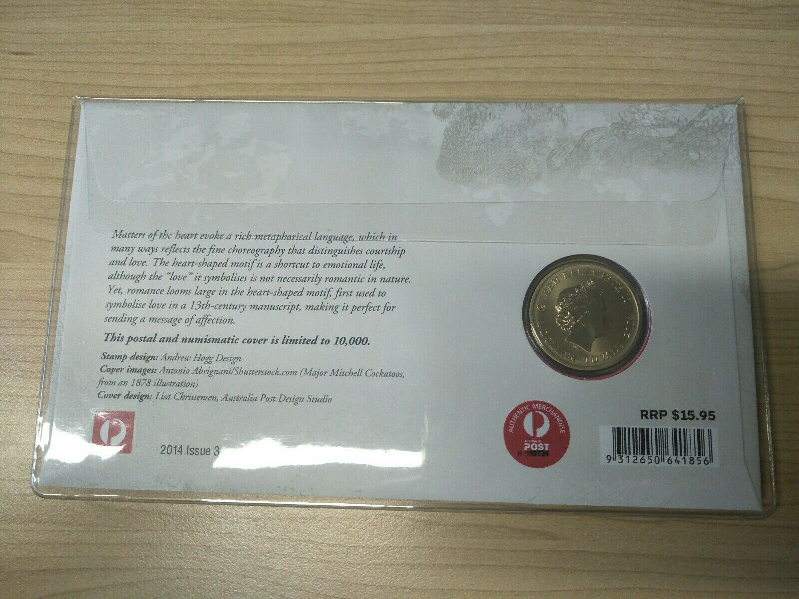 2014 $1 Australian Romance PNC 1st Day Issue - Image 2