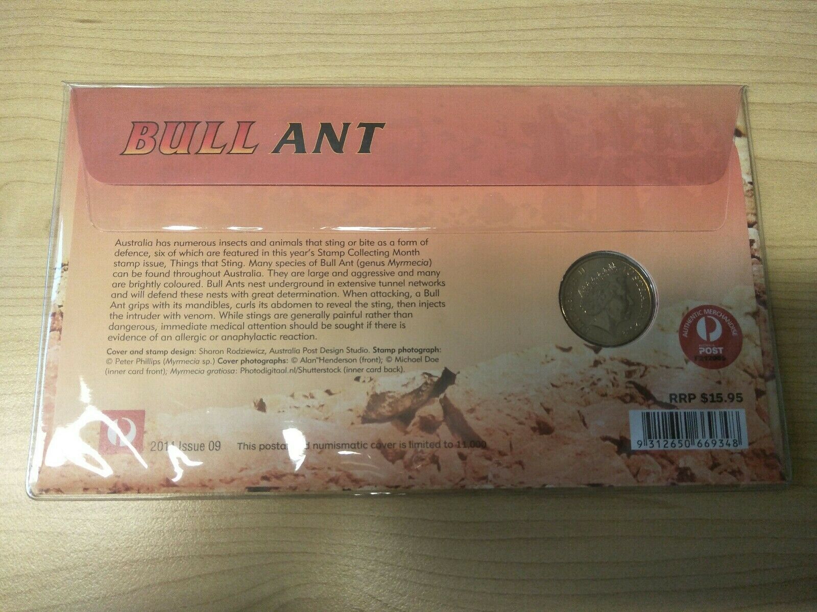 2014 $1 Australian Things That Sting Bullant PNC 1st Day Issue - Image 2