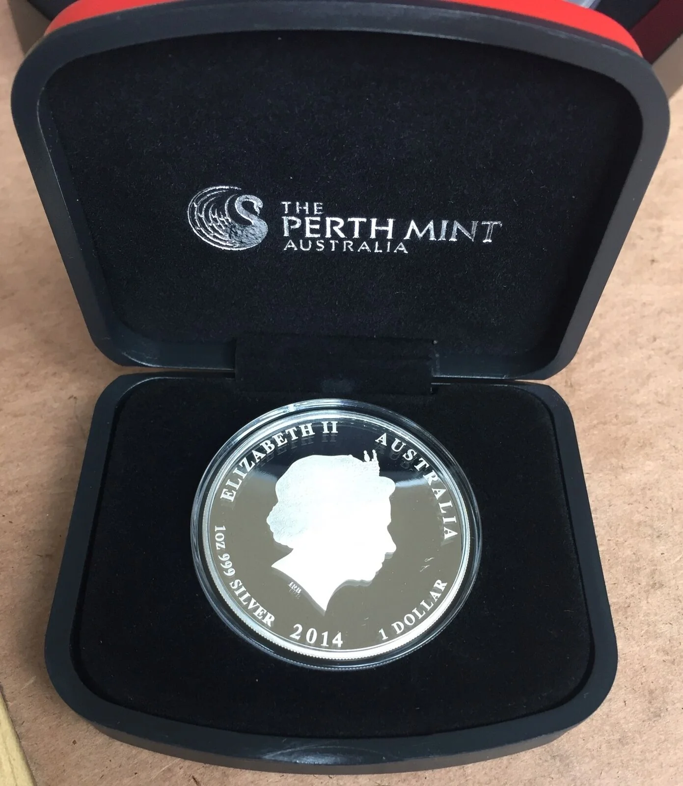 2014 $1 Year Of The Horse Coloured One Ounce Silver Proof Coin - Image 2
