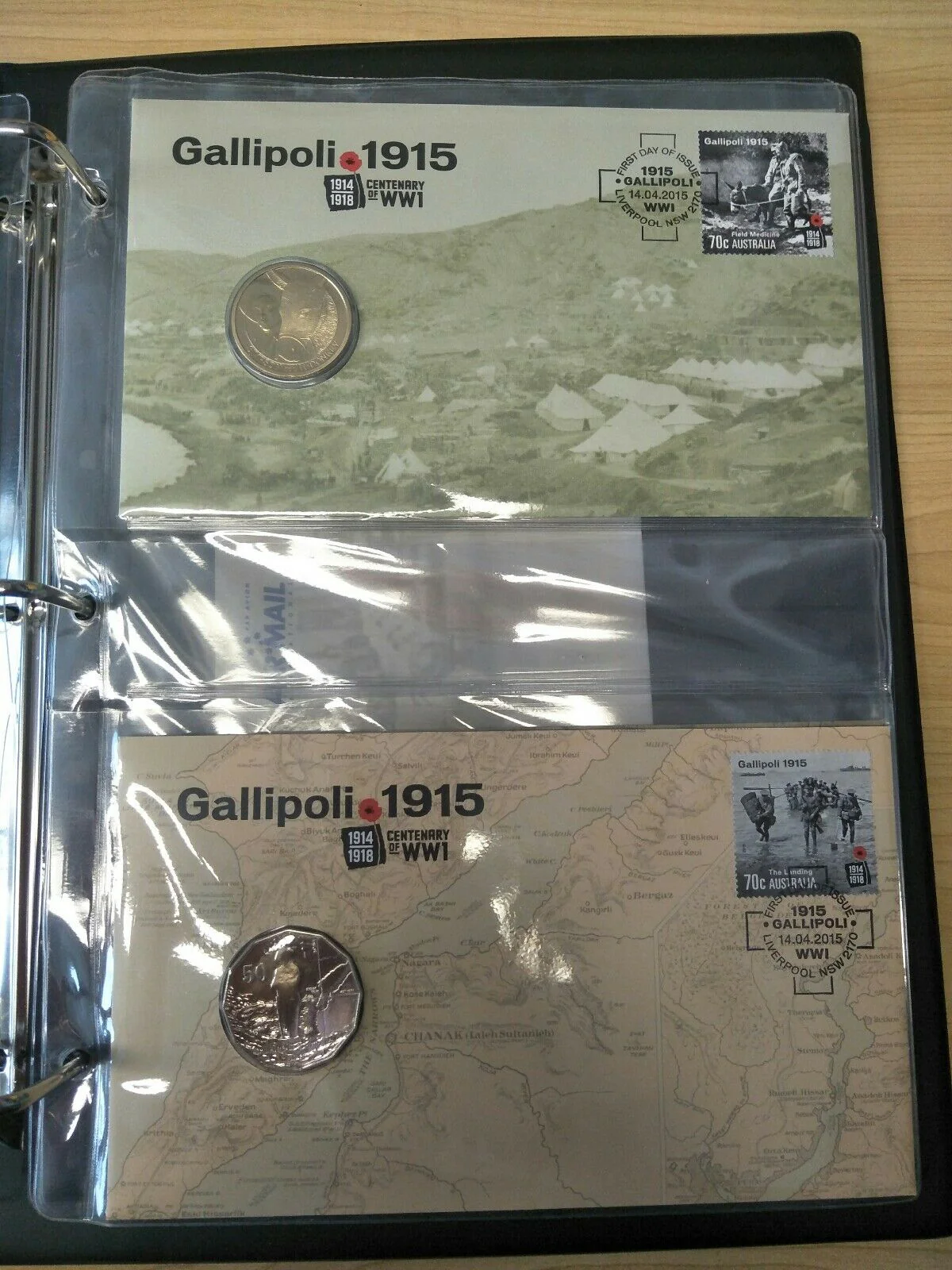 Australia NZ New Zealand 2014-15 Centenary of WW1 PNC Collection NZ Joint Issue - Image 4