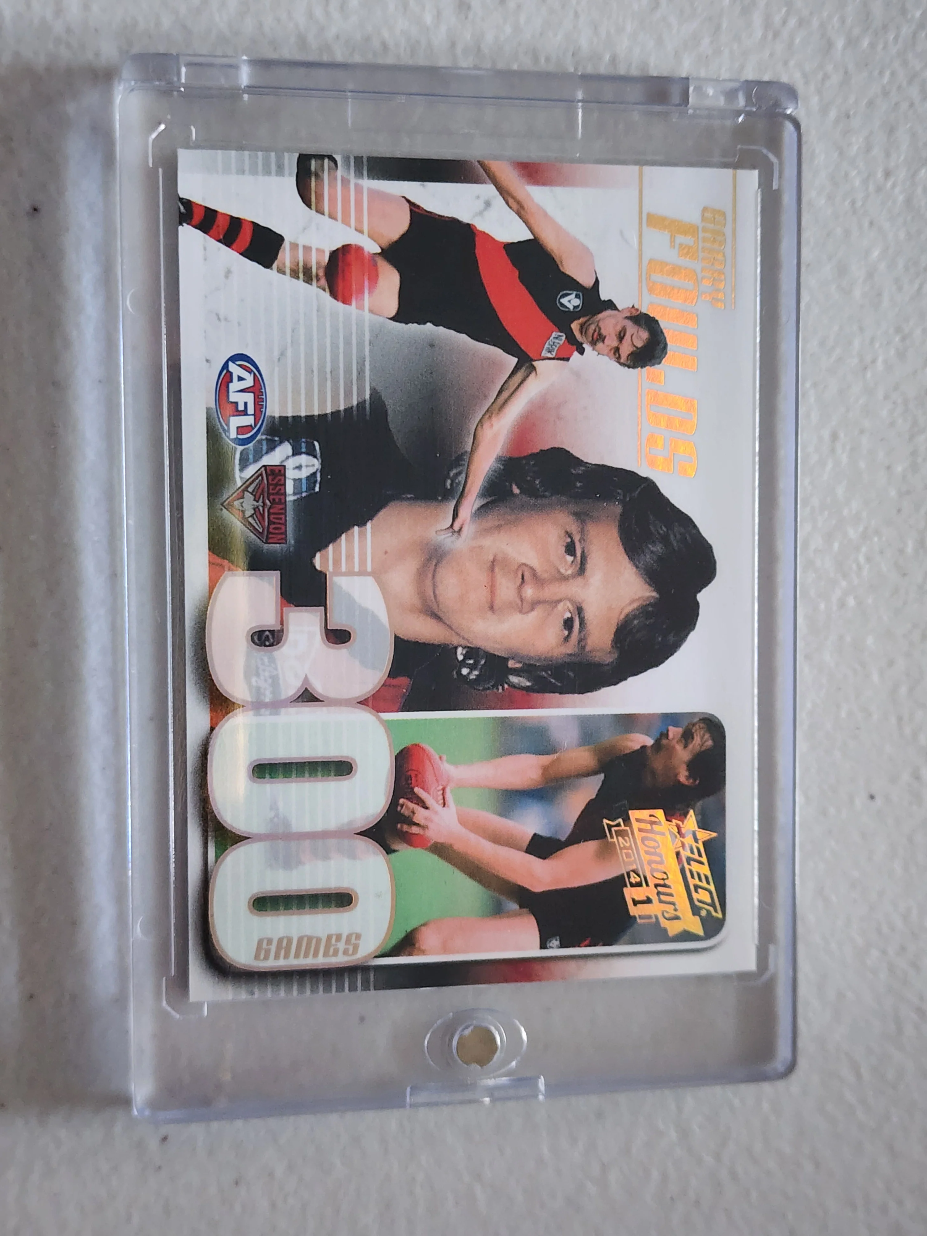2014 AFL Select Honours 1 300 games Garry Foulds Essendon LOW #5 CC54