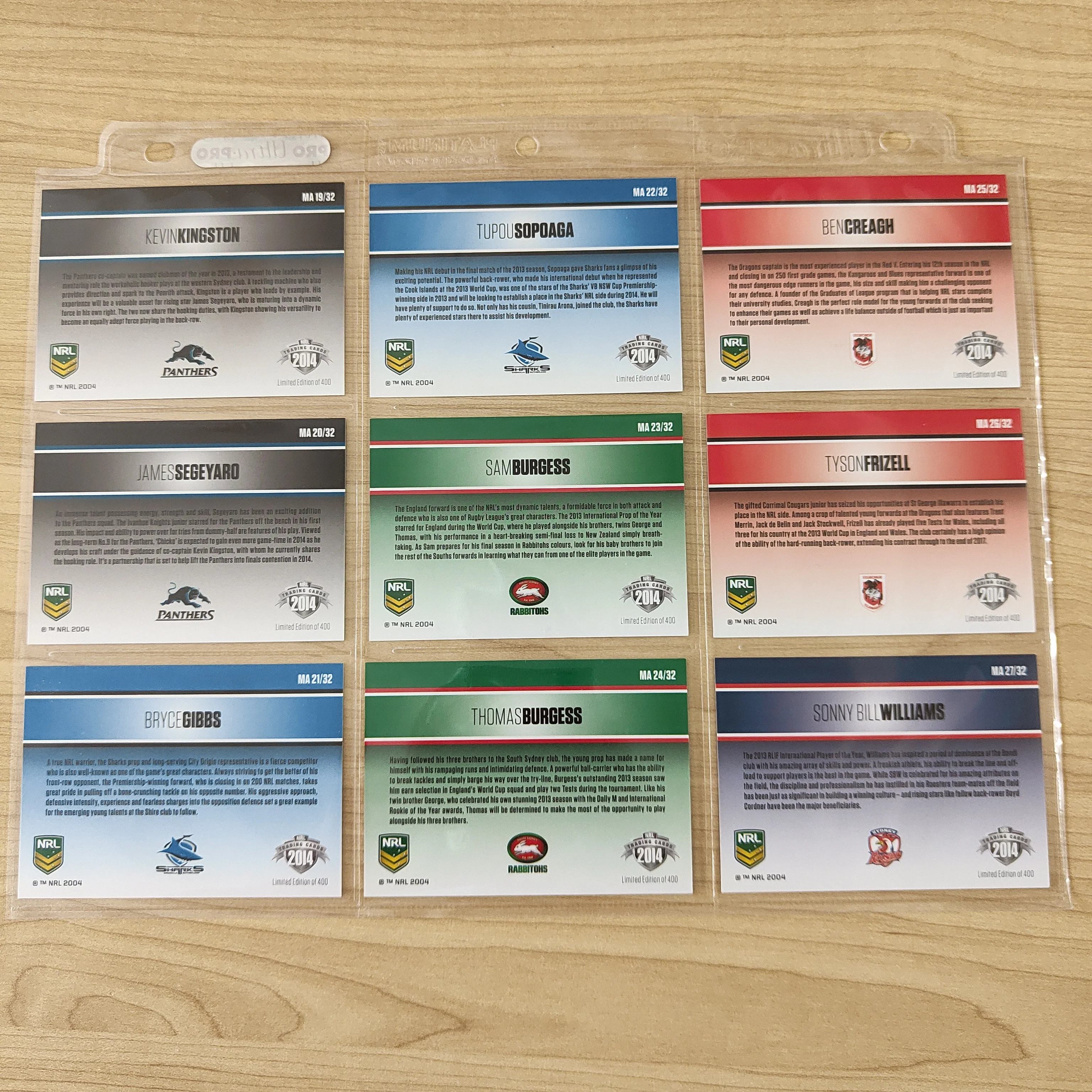 2014 NRL Elite Master & Apprentice Set of 32 Cards - Image 6