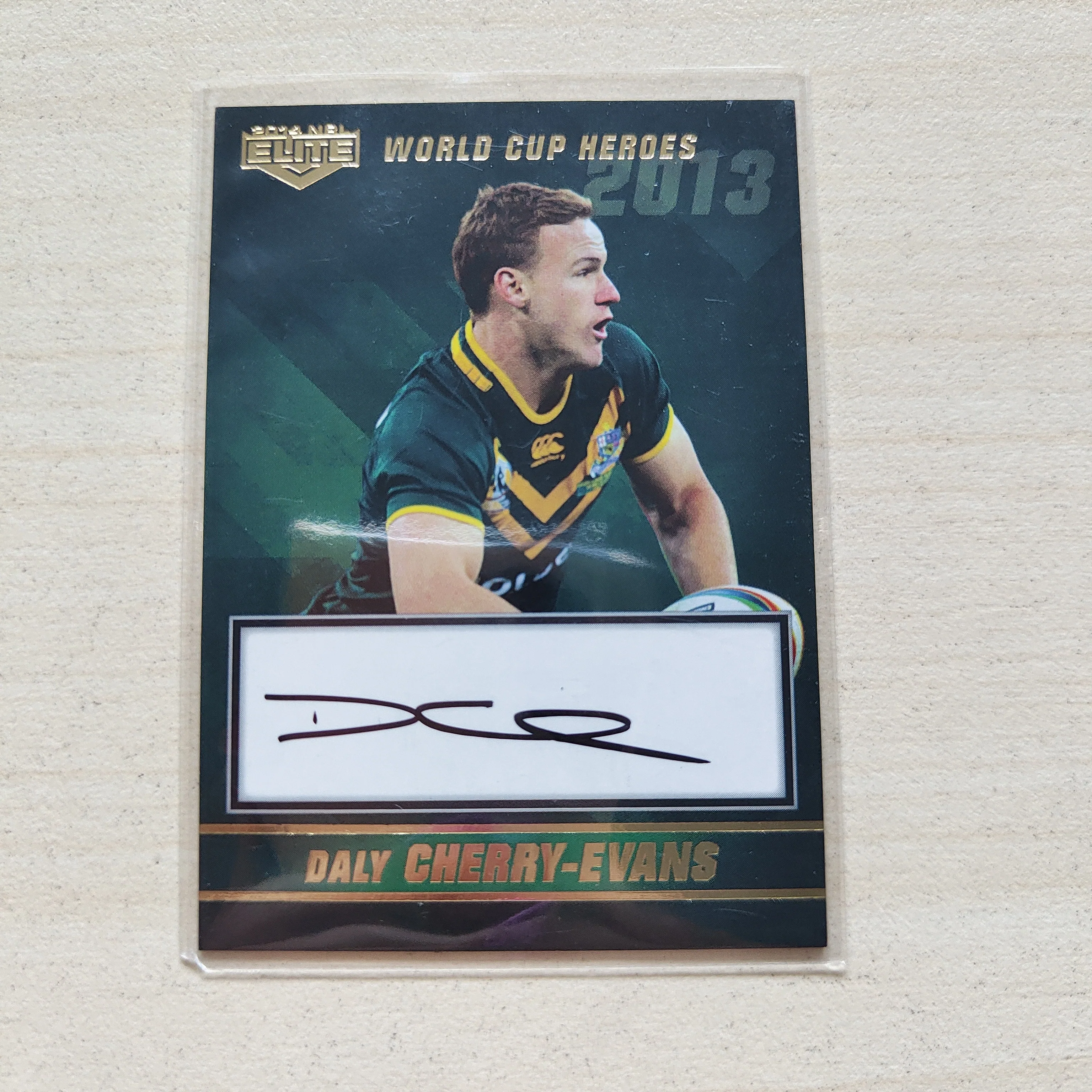 2014 NRL Elite World Cup Heroes Signature Card Daly Cherry-Evans LOW NUMBER