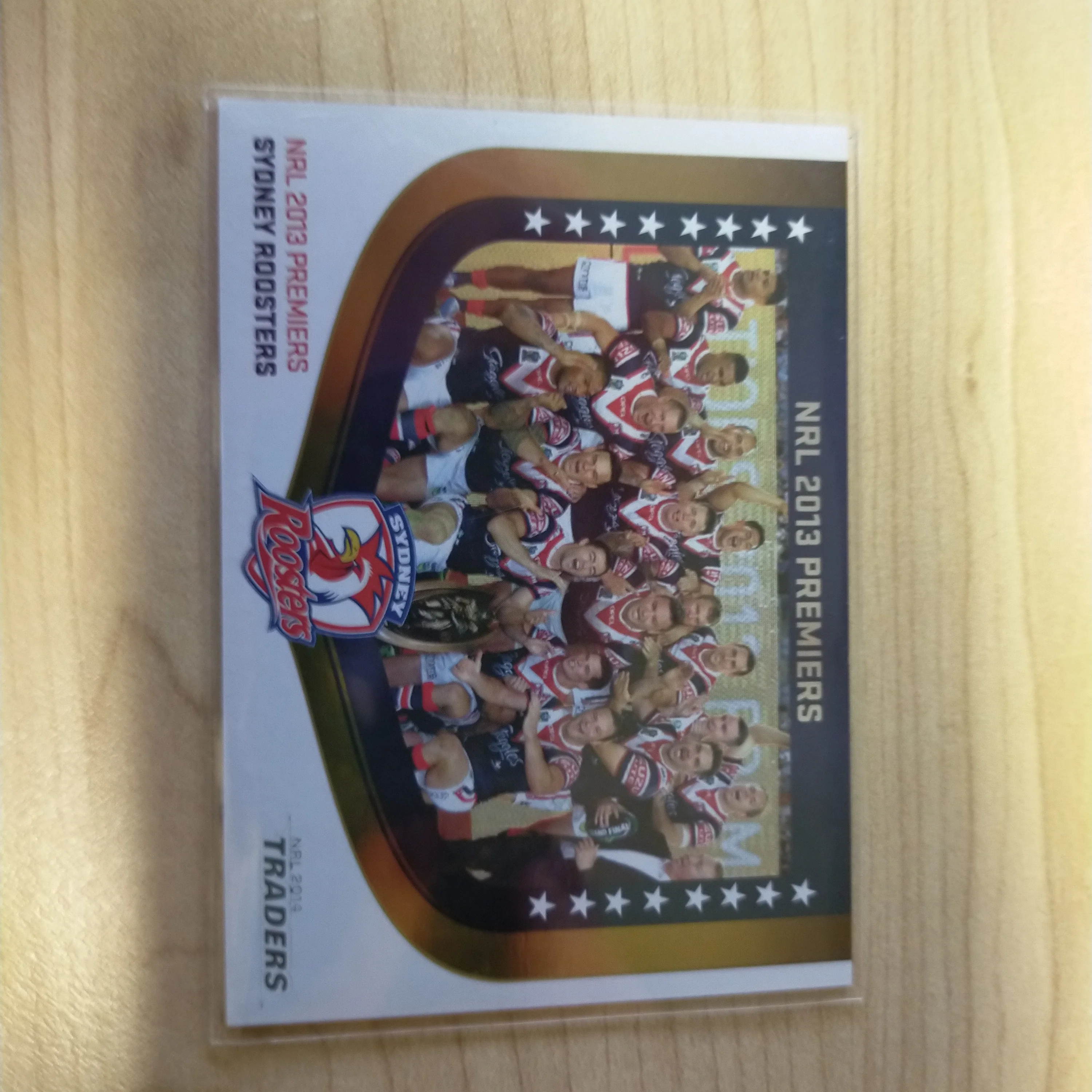2014 NRL Trading Cards Premiership Set Sydney Roosters 2013 Premiers 3 Card Set - Image 6