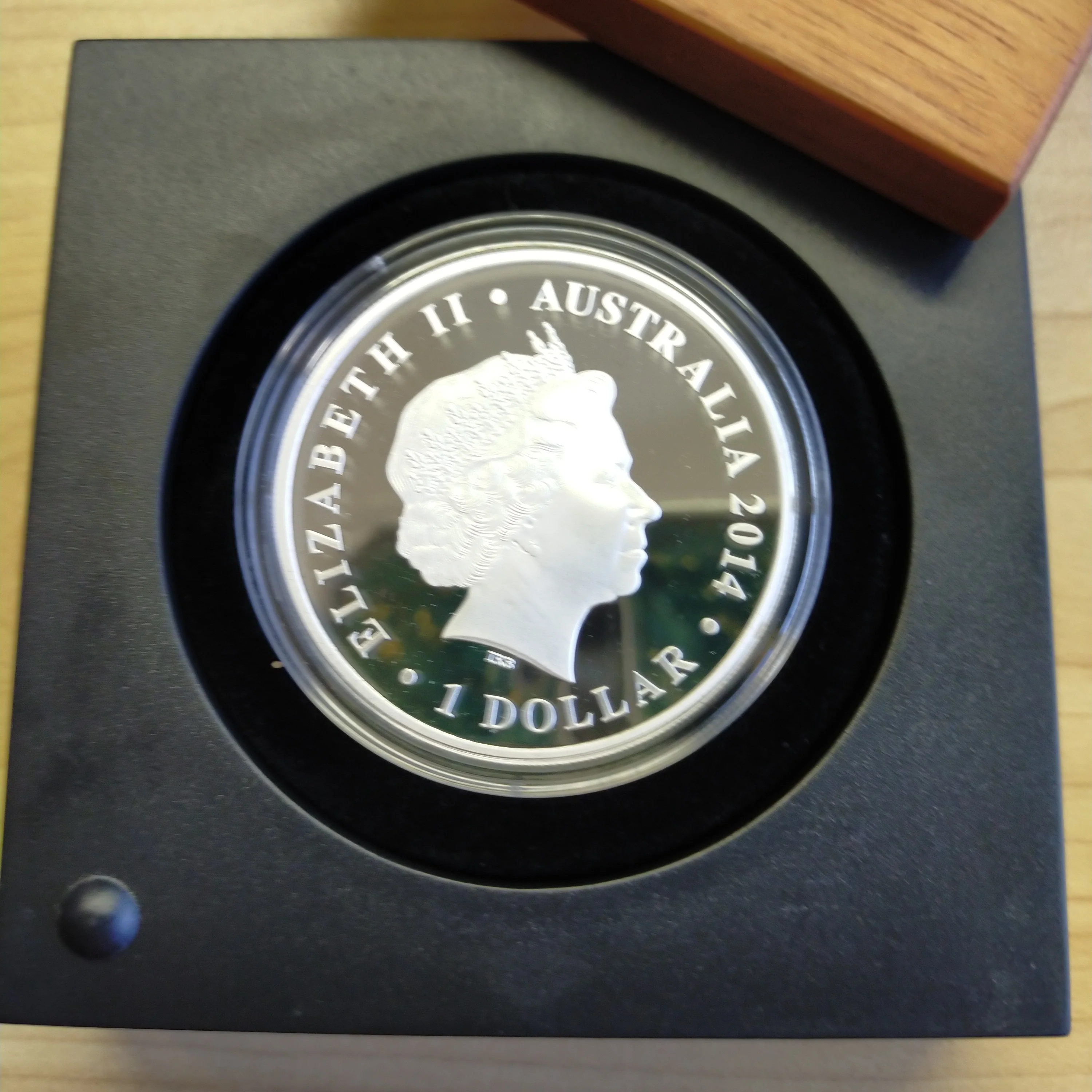 Australia 2014 Perth Mint $1 Banjo Paterson Australian Bush Poet 1oz .999 Proof Silver Coin - Image 3