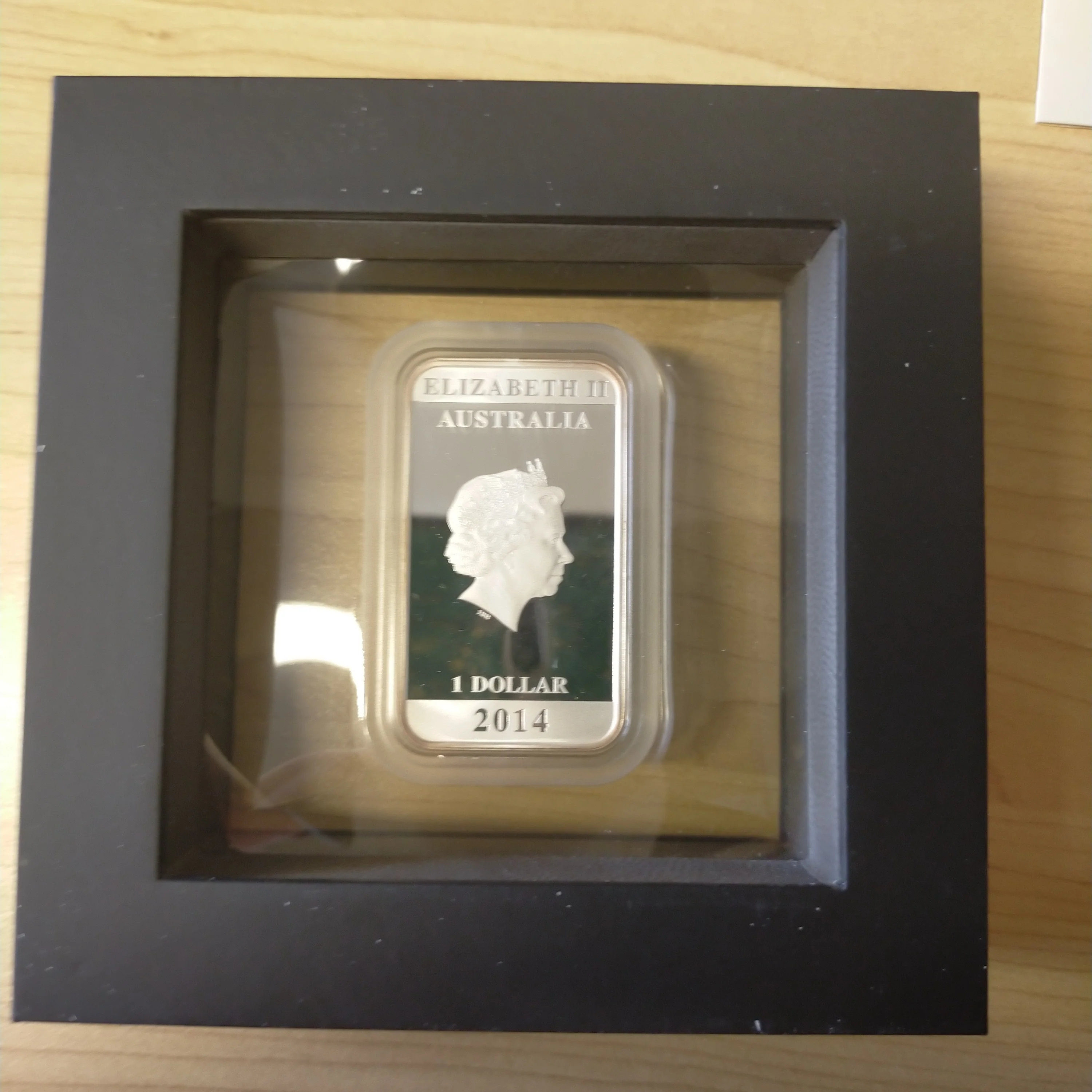 Australia 2014 Perth Mint $1 Vintage Travel Eileen Mayo 1oz .999 Silver Proof Coin - Image 3