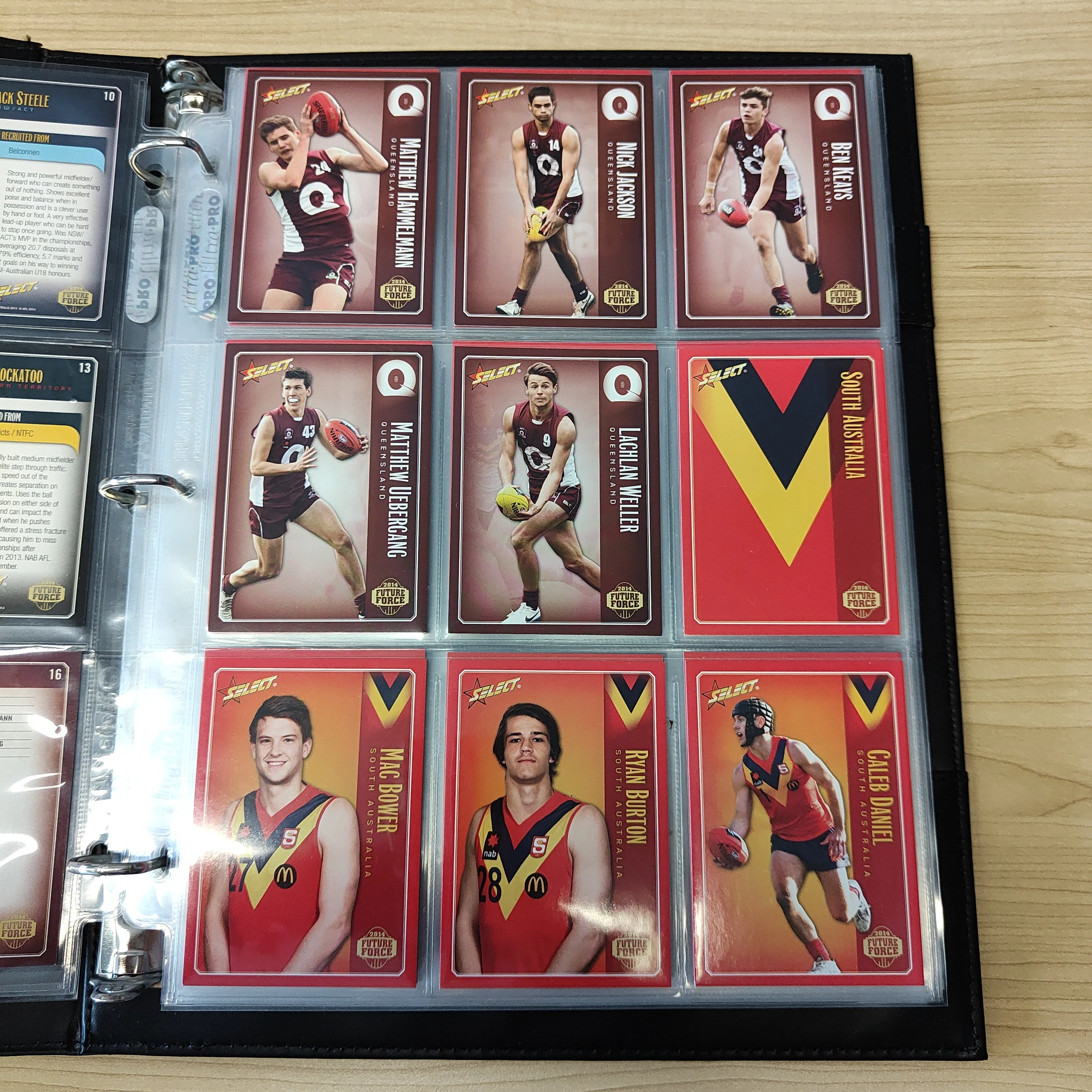2014 Select Future Force Complete Base Set, All Australian Set, Red Signature and Folder - Image 2
