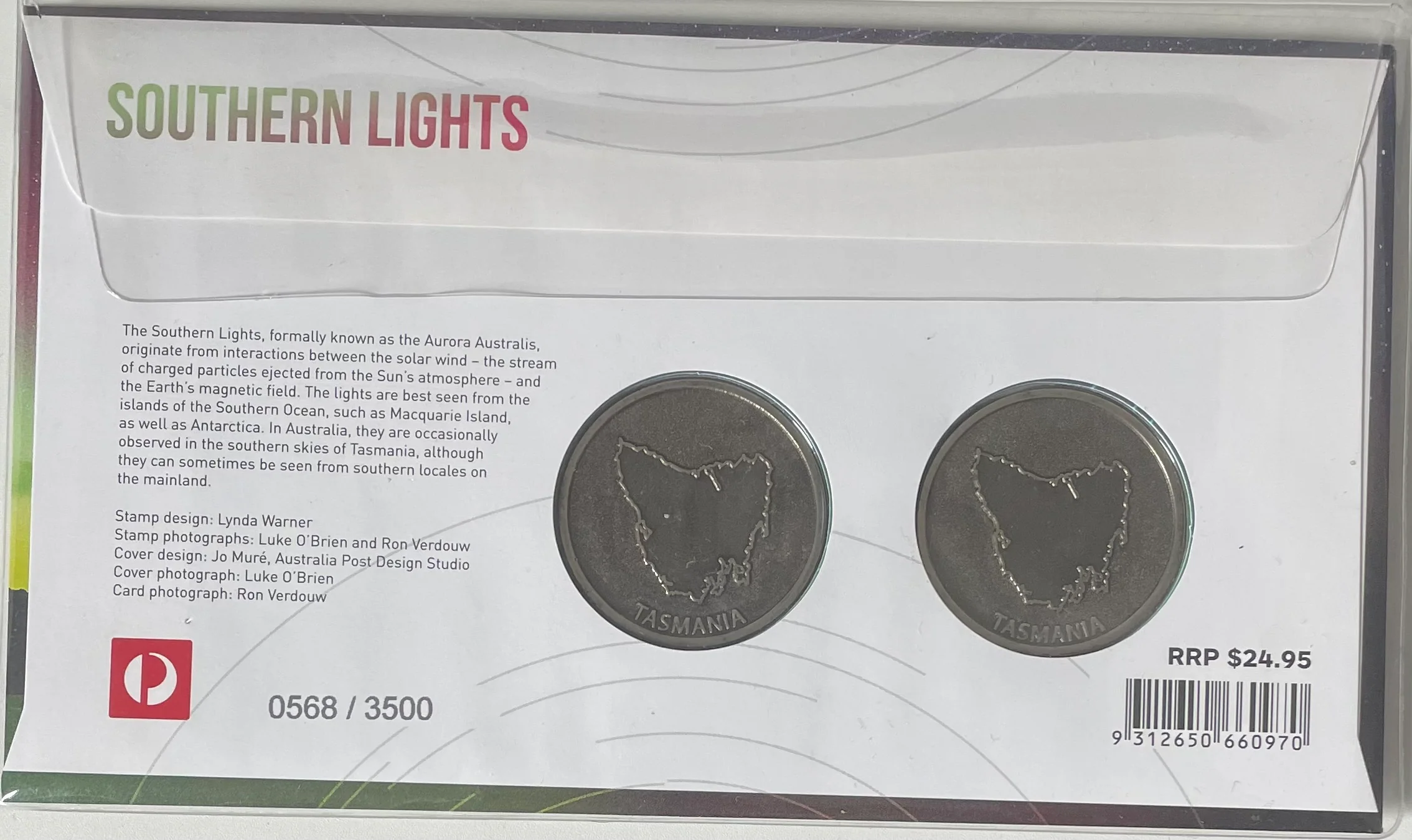 Australia 2014 Southern Lights Medallions Limited Edition PNC 1st Day Issue - Image 2