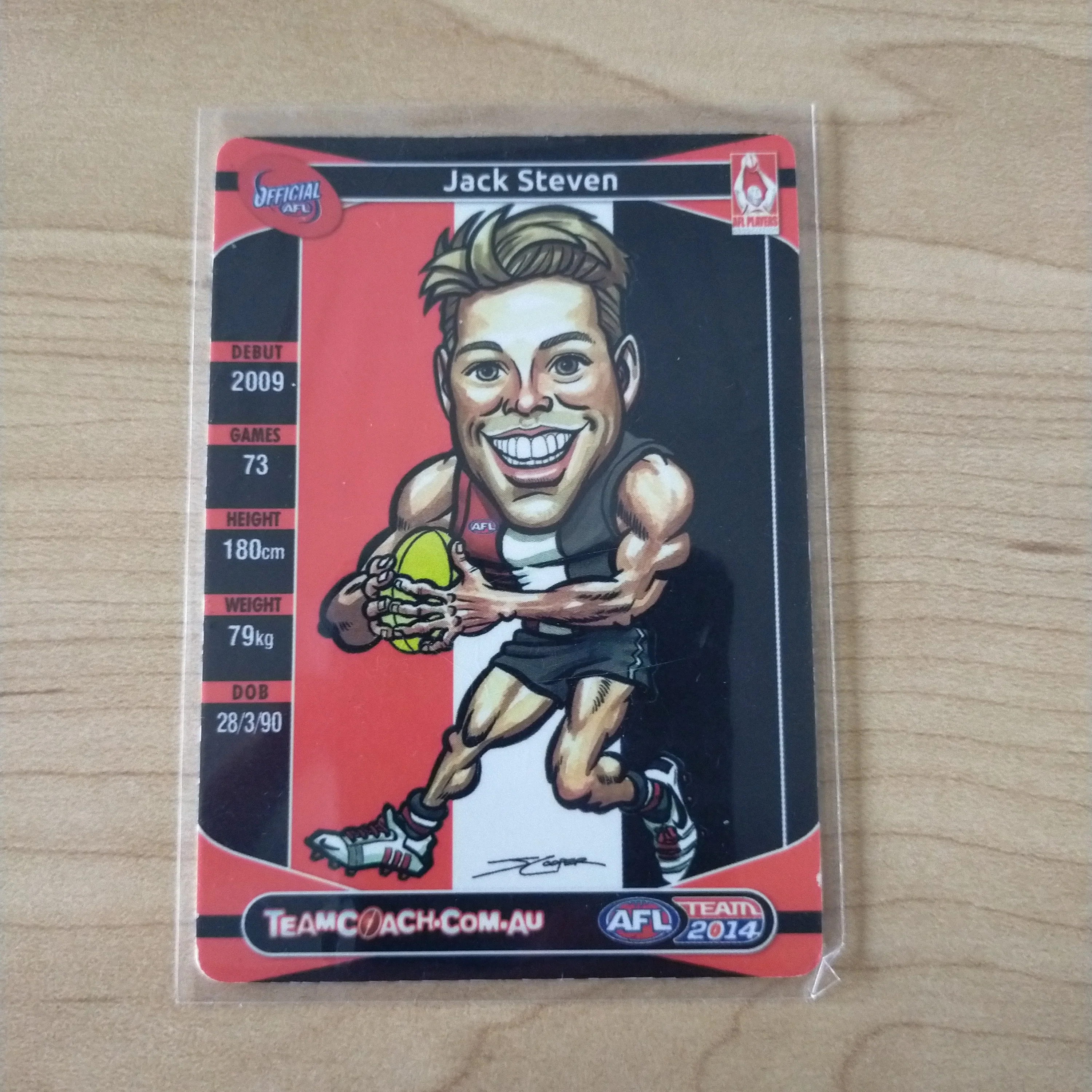 2014 Teamcoach Magic Wildcard Jack Stevens St Kilda MW-15 - Image 2