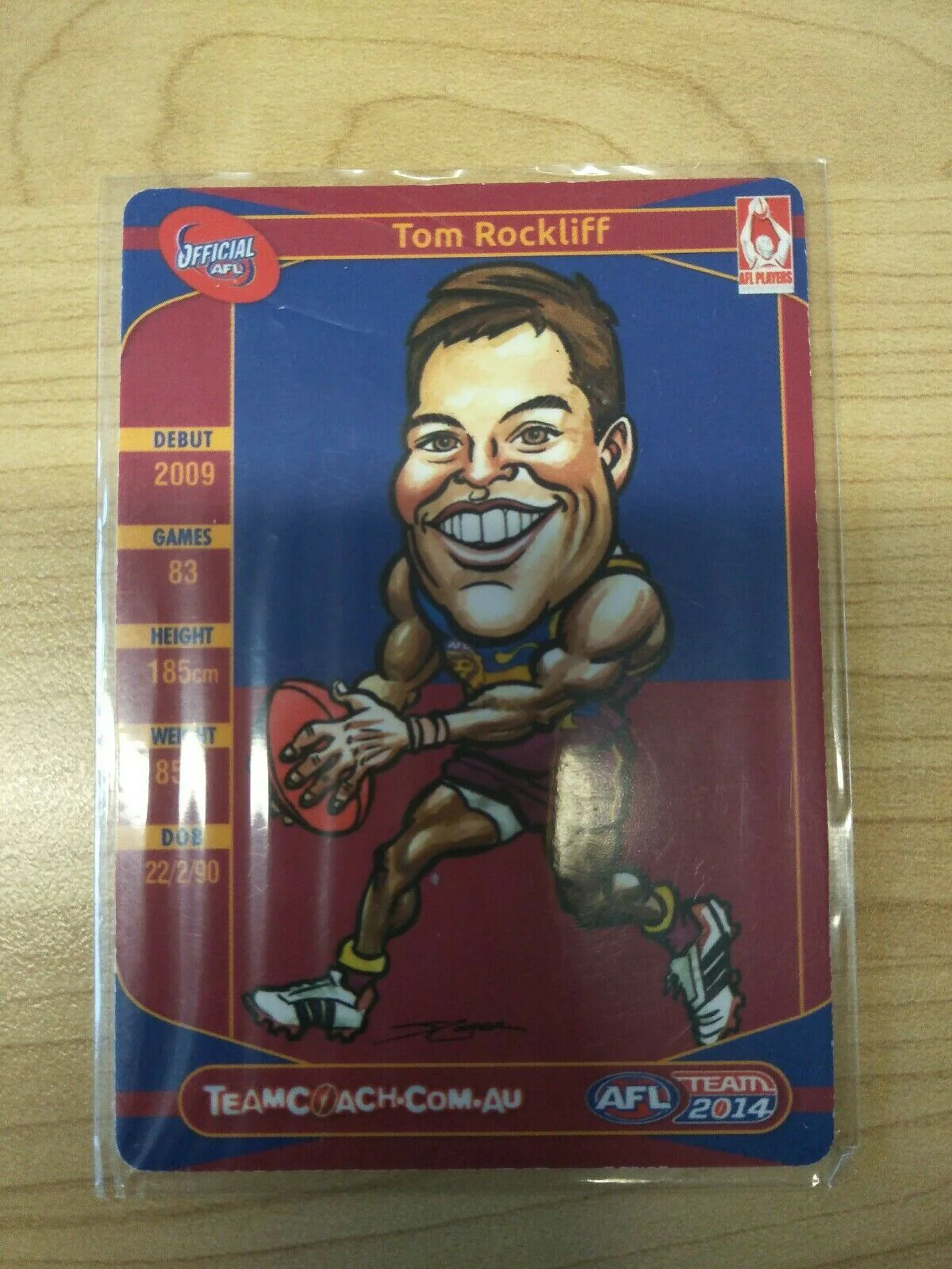 2014 Teamcoach Magic Wildcard Tom Rockliff Brisbane MW-02 - Image 2