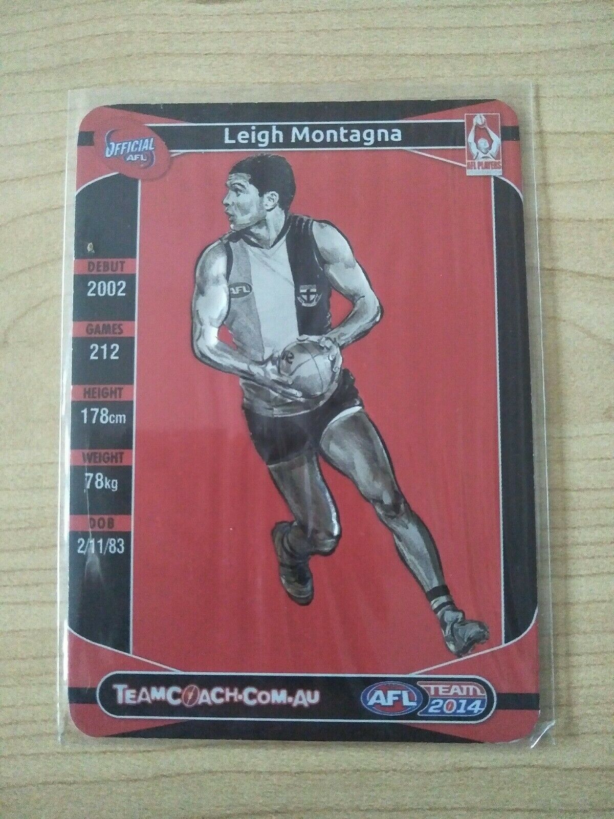 2014 Teamcoach Star Wildcard Leigh Montagna St Kilda SW-15 - Image 2
