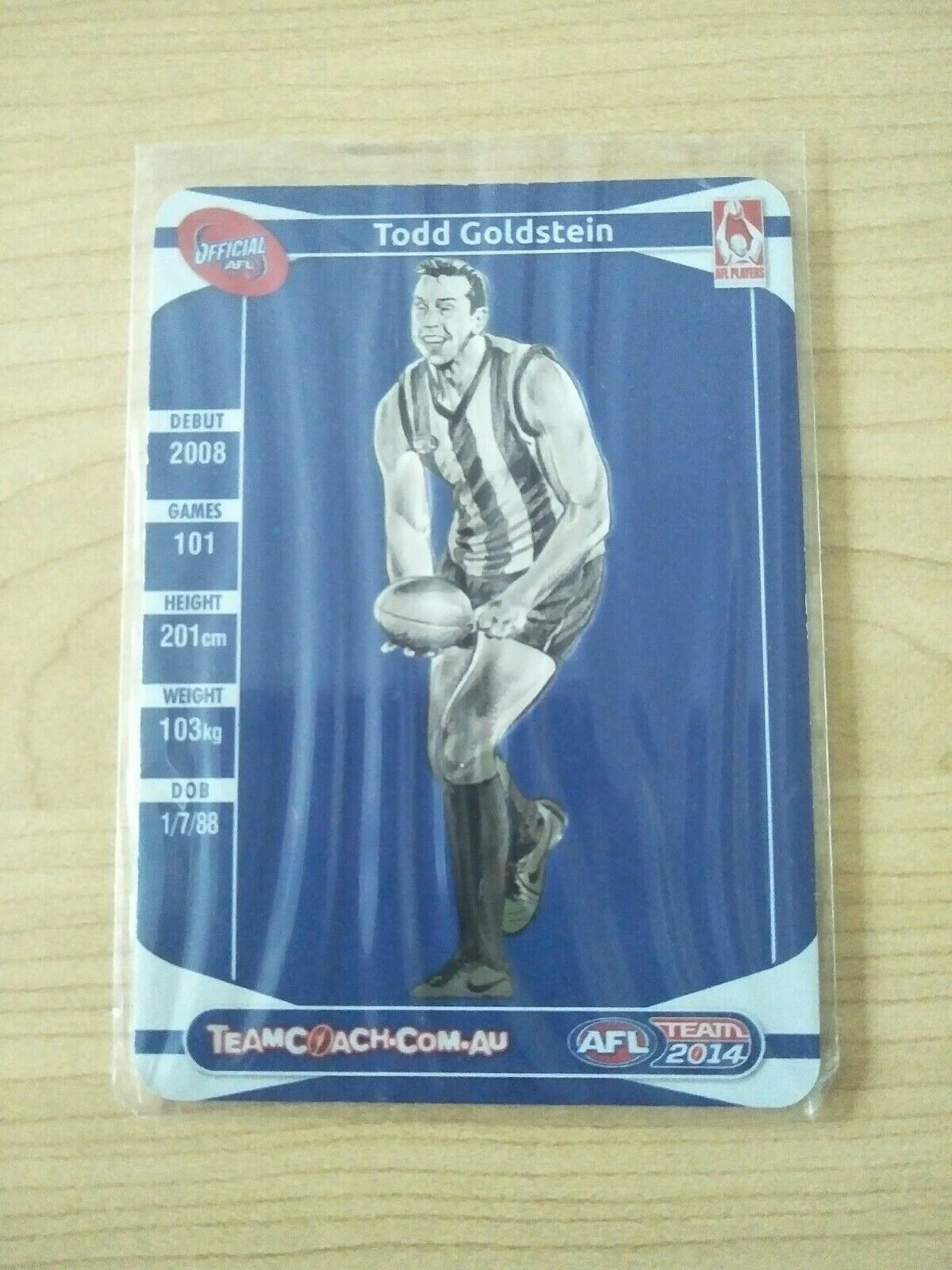 2014 Teamcoach Star Wildcard Todd Goldstein North Melbourne SW-12 - Image 2