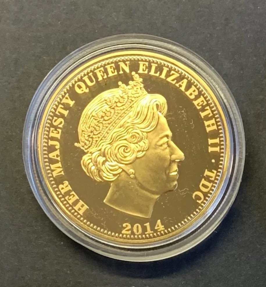 Tristan Da Cunha 2014 The 1st World War Centenary Golden Crown Collection.. The Christmas Truce - Image 2